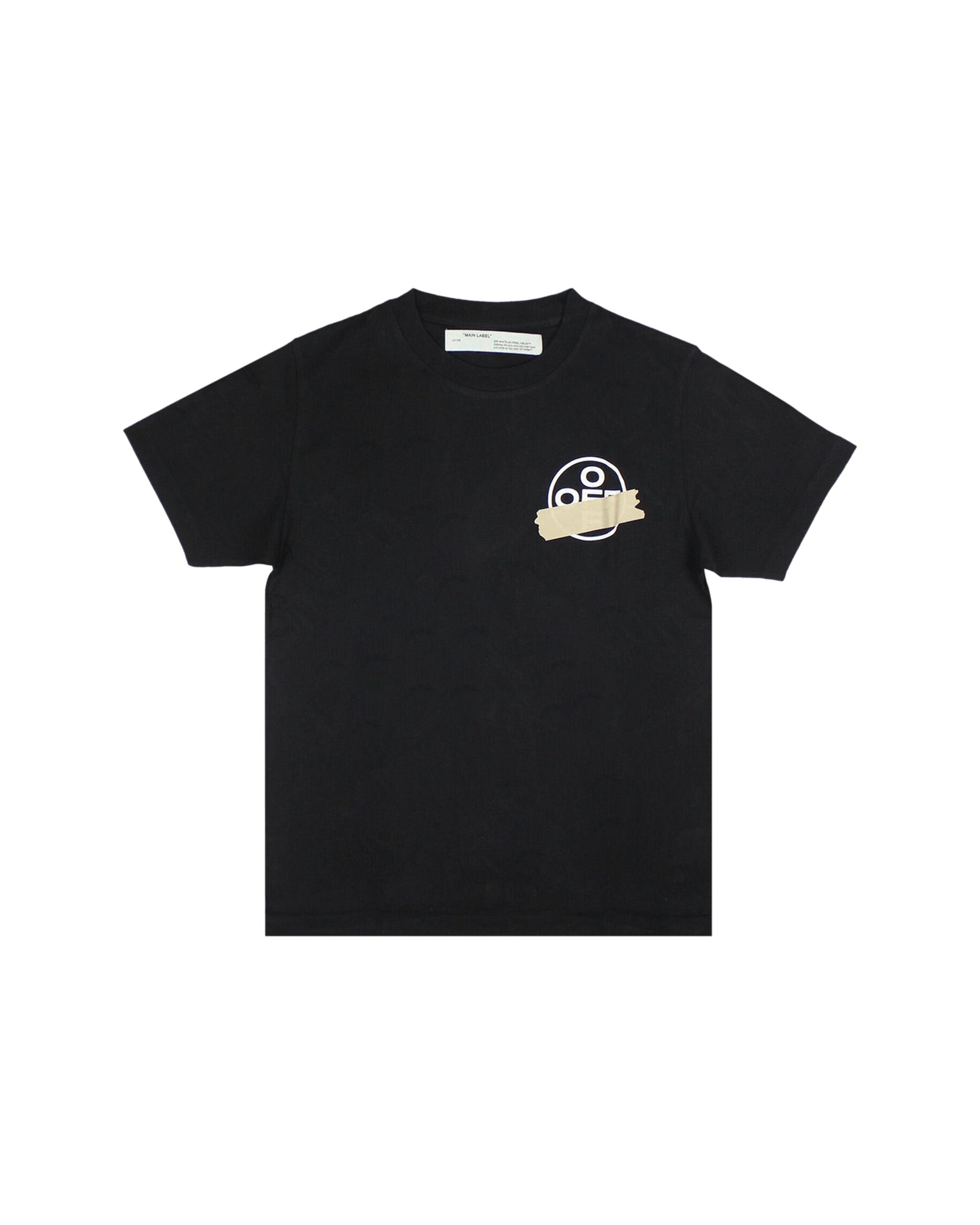OFF-WHITE Slim Fit Tape Arrows T-Shirt Black/Beige