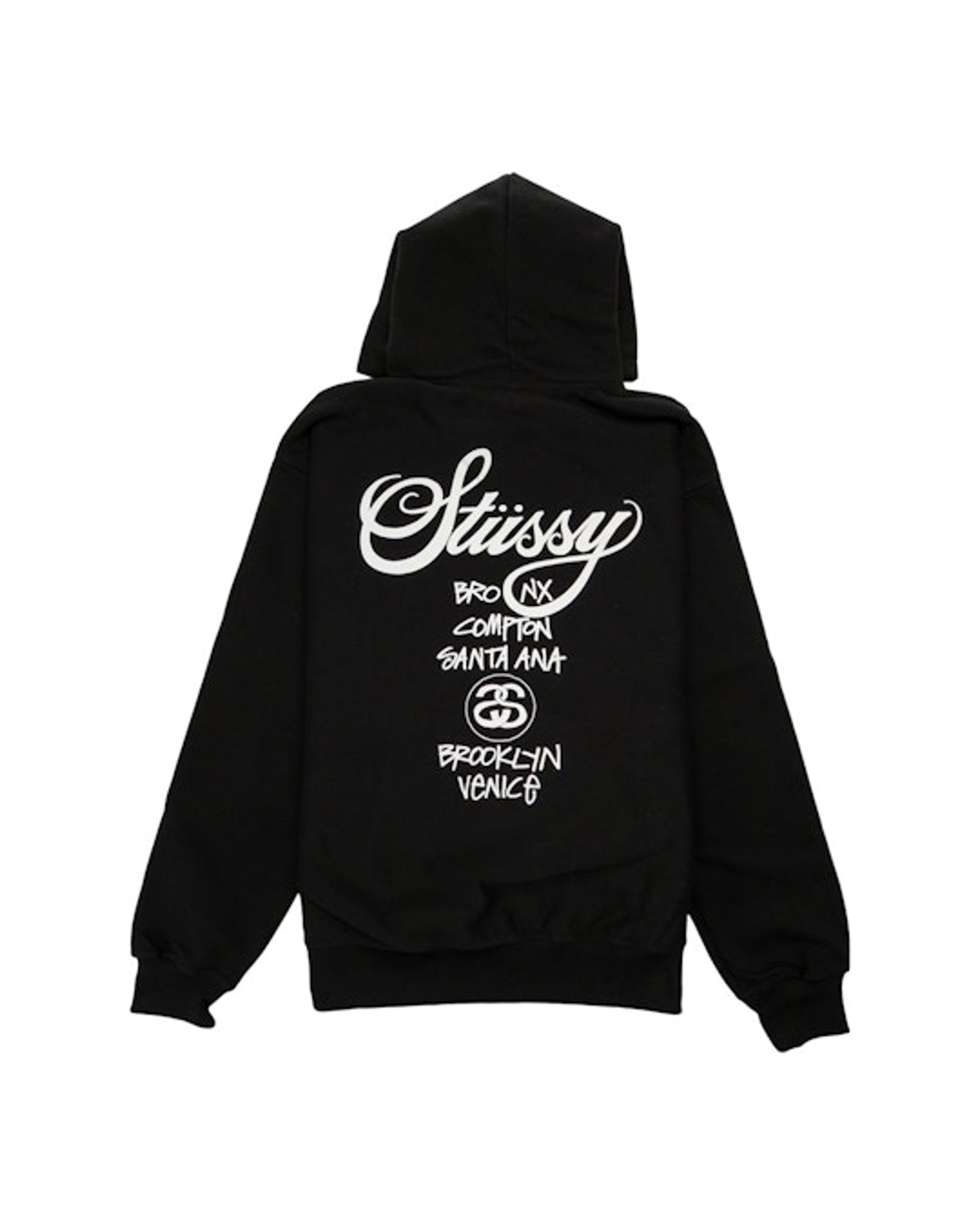 Stussy World Tour Hoodie Black