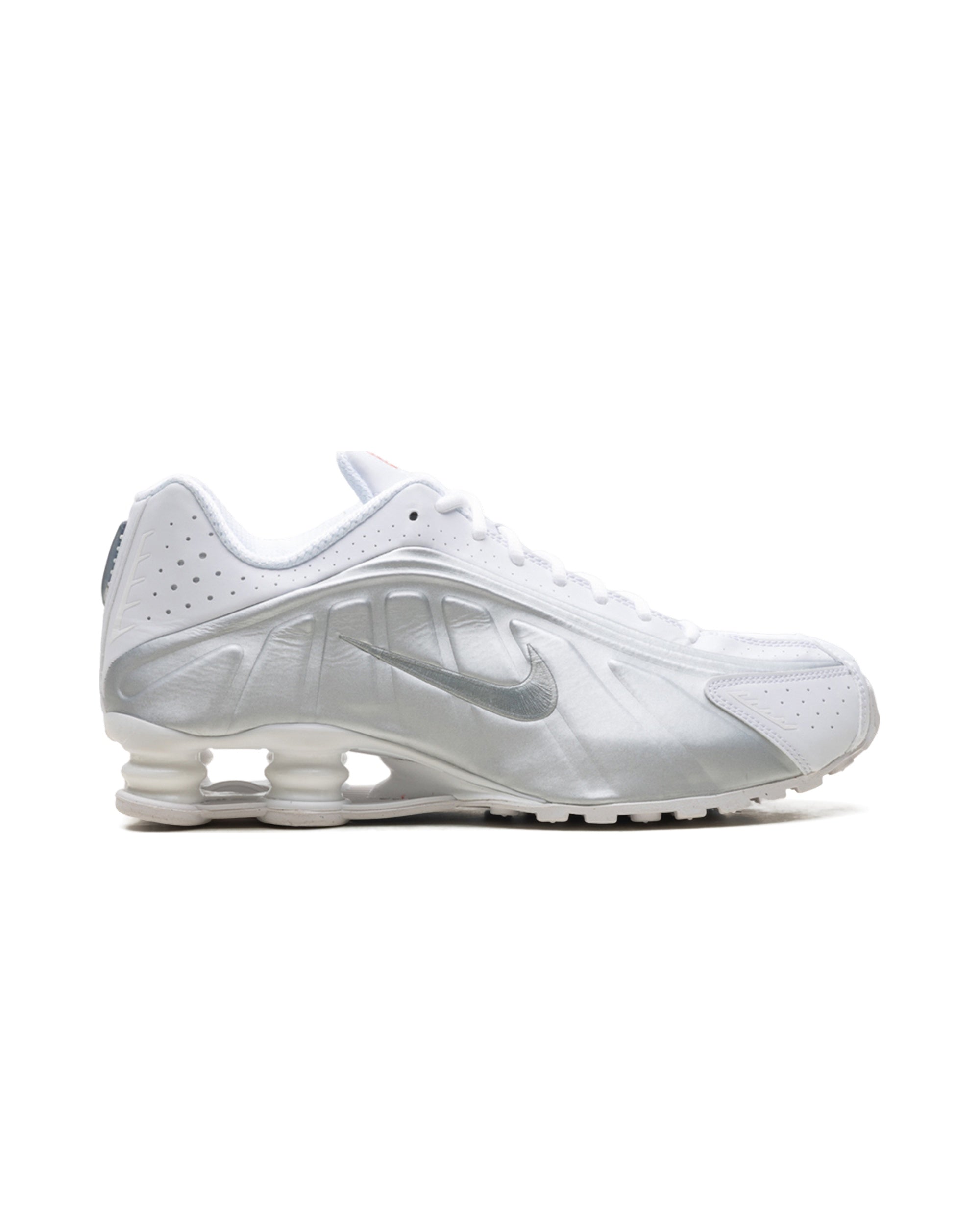Nike Shox R4 White Crimson Silver STREET BILL