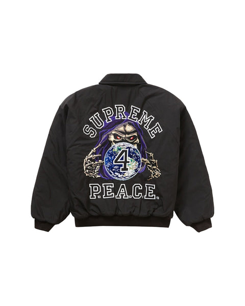 supreme Peace Embroidered Work Jacket　М Supreme Peace Embroidered Work Jacket Black Men's - FW23 - US
