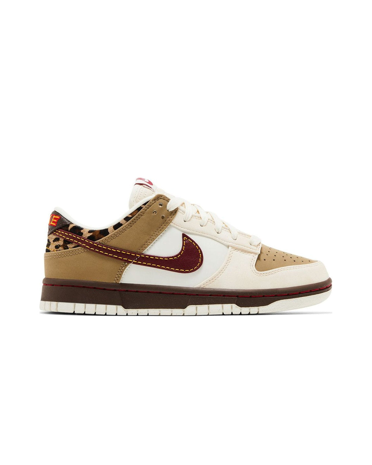 Nike Dunk Low Retro Khaki Team Red Pearl White (Women's)