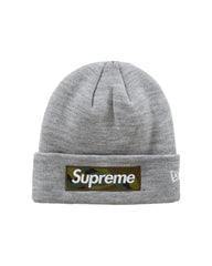 Supreme New Era Box Logo Beanie (FW23) Camo Grey