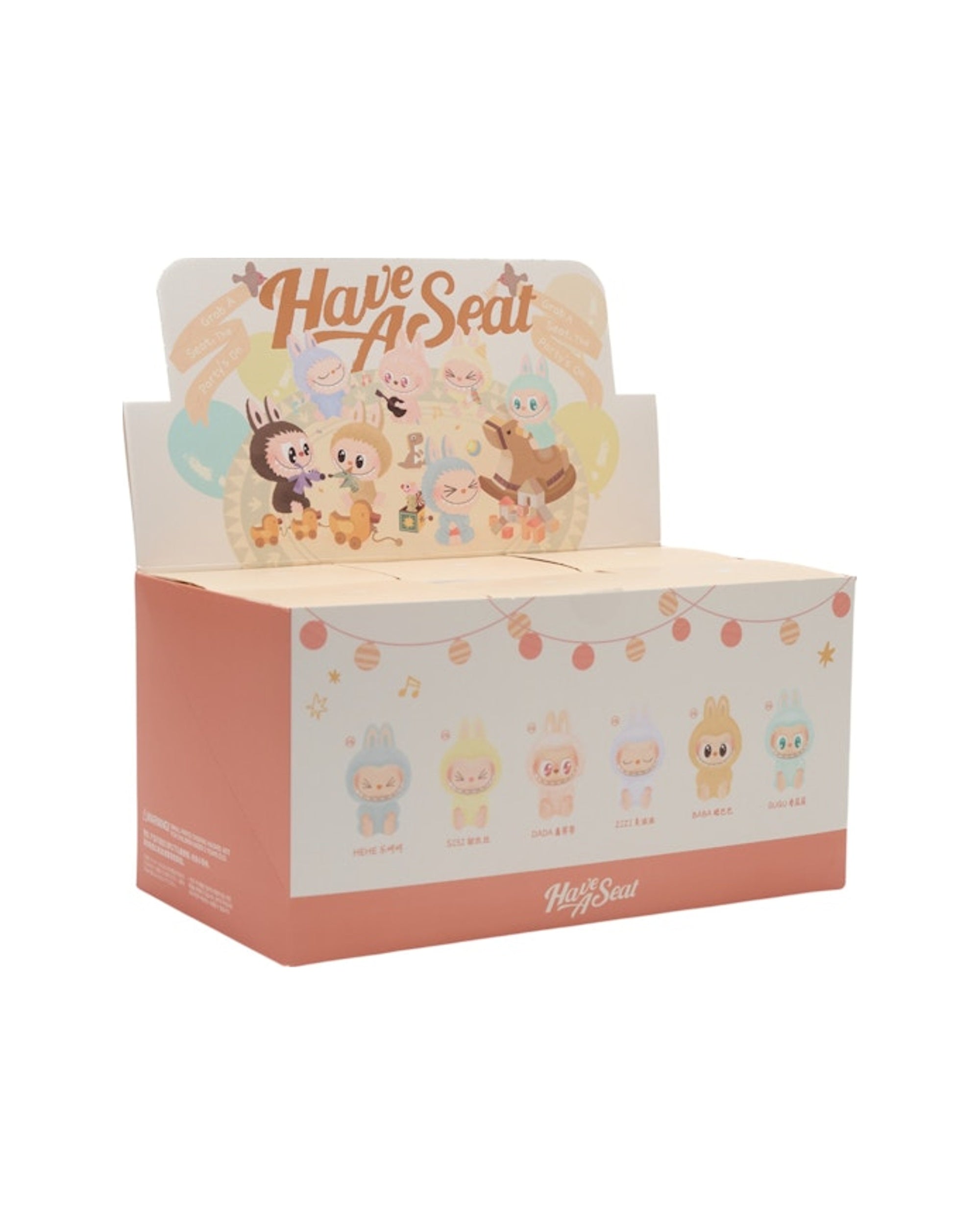 Pop Mart Labubu The Monsters Have a Seat Vinyl Plush Sealed Case (6 Blind Boxes)