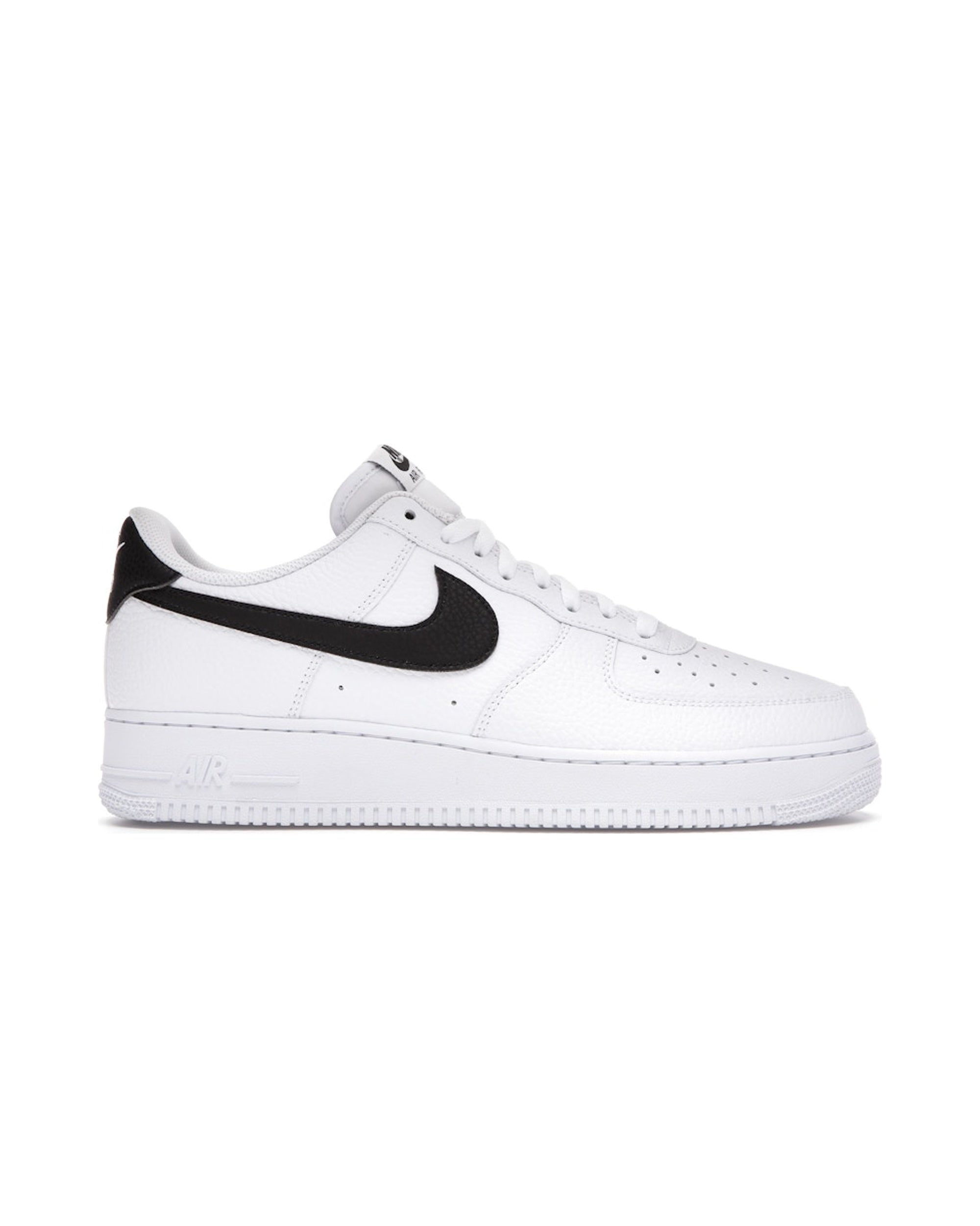 Nike Air Force 1 Low '07 White Black Pebbled Leather