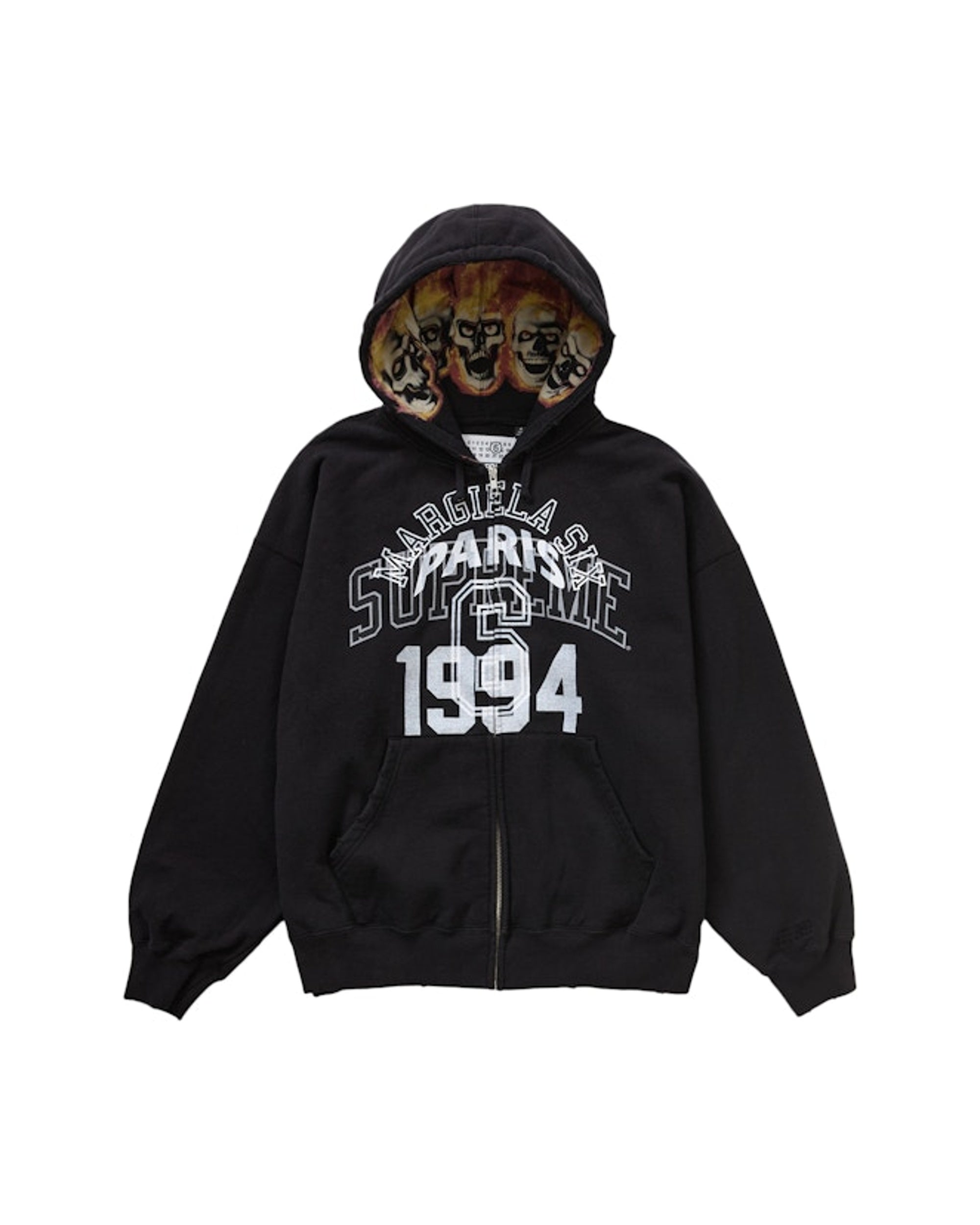 Hooded Sweatshirt Felpa Supreme Nera Con Cappuccio Supreme Hoodie