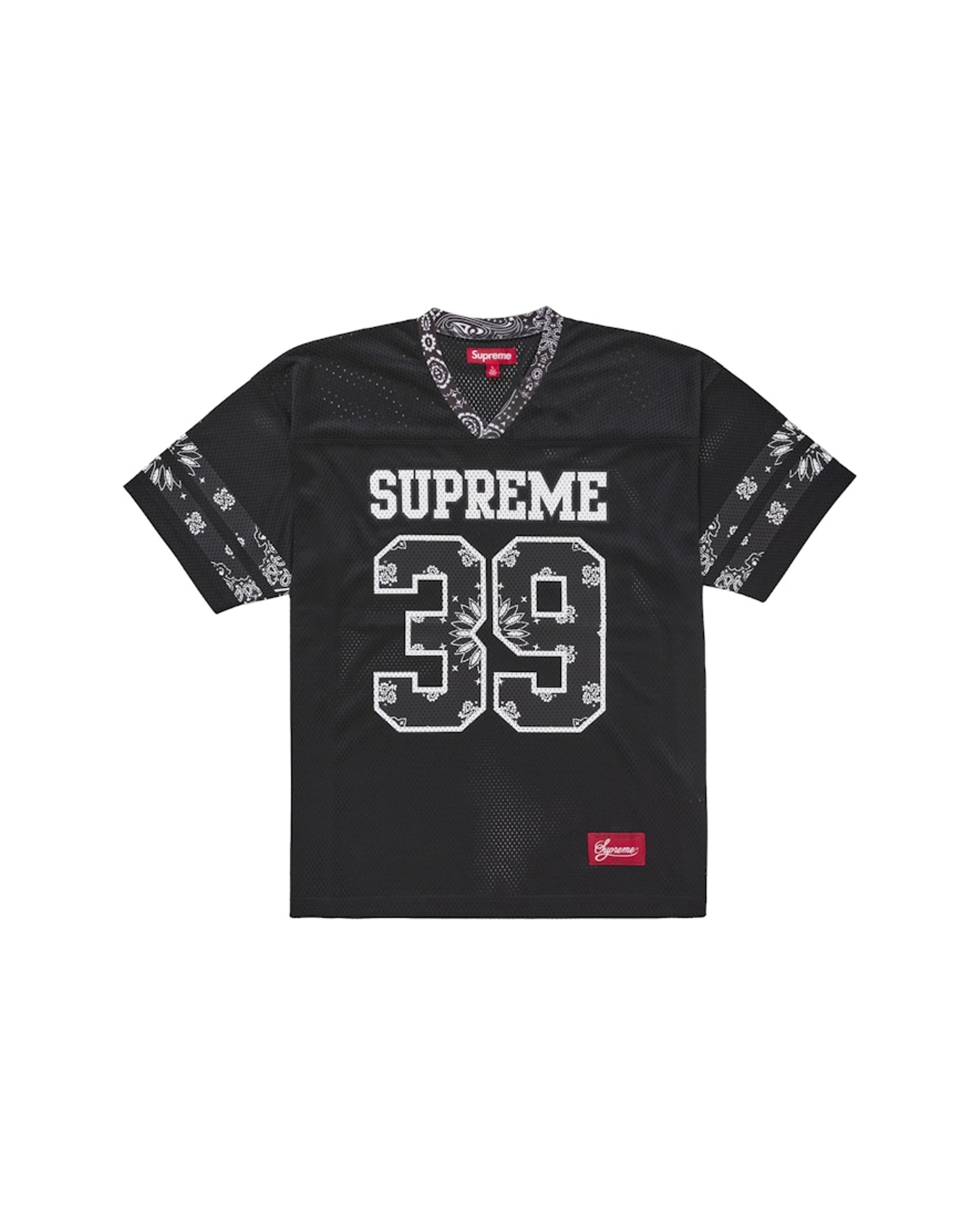 Supreme Sequin Football Jersey Navy Size Small Brand | Depop