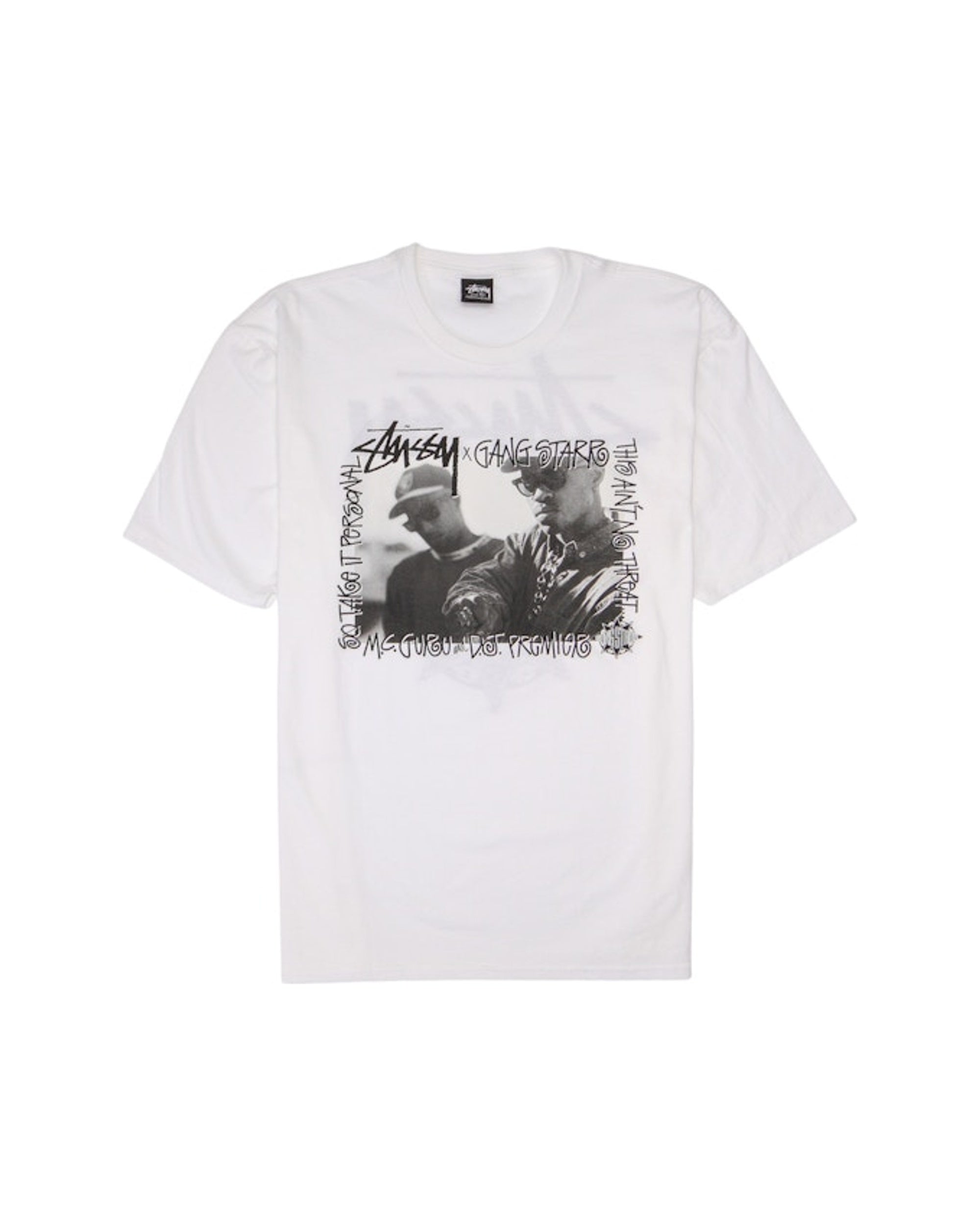 Stussy Gang Starr Take It Personal Tee White