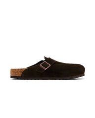 Birkenstock Boston Soft Footbed Suede  Mocha