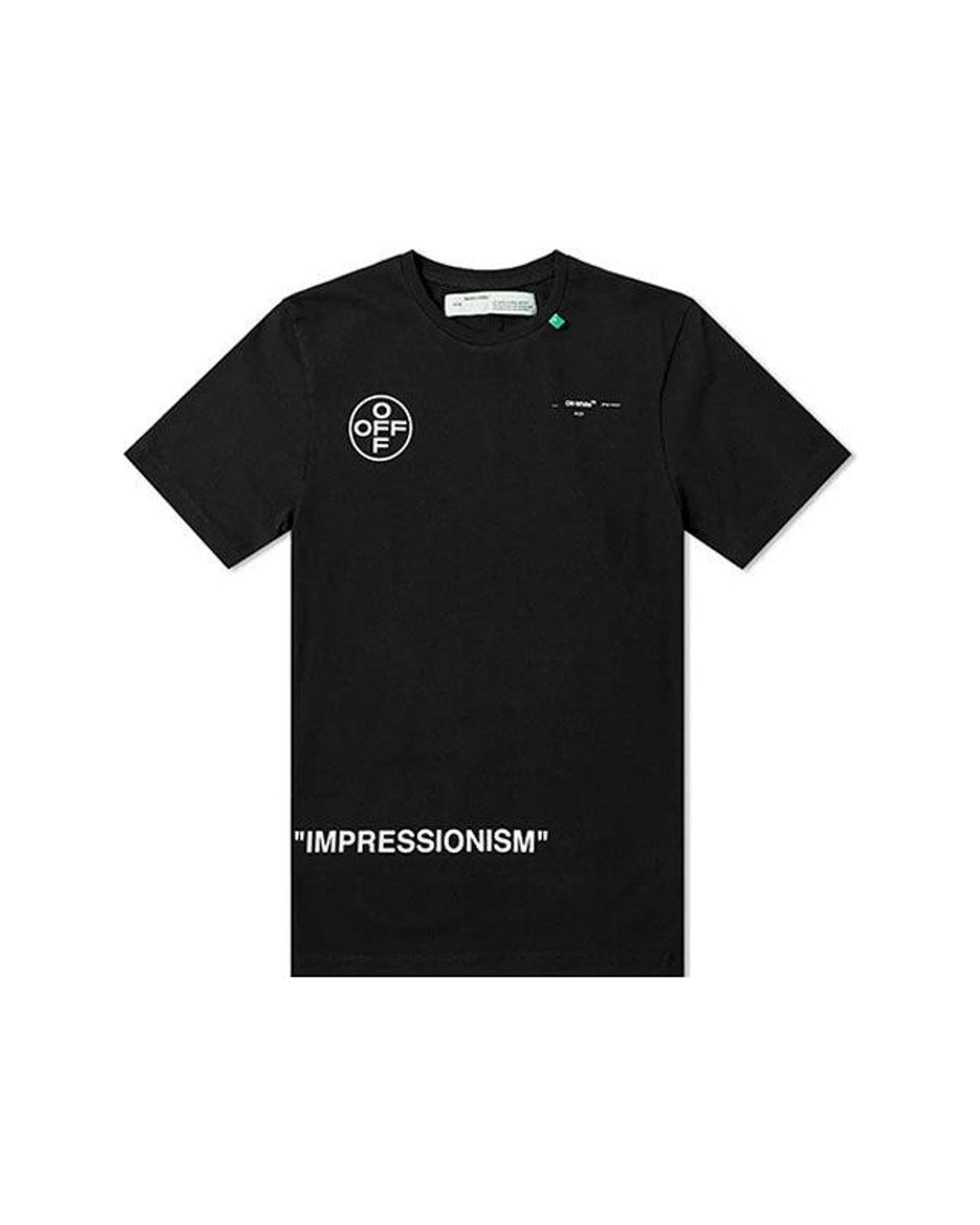 OFF-WHITE Stencil S/S Over Tee Black