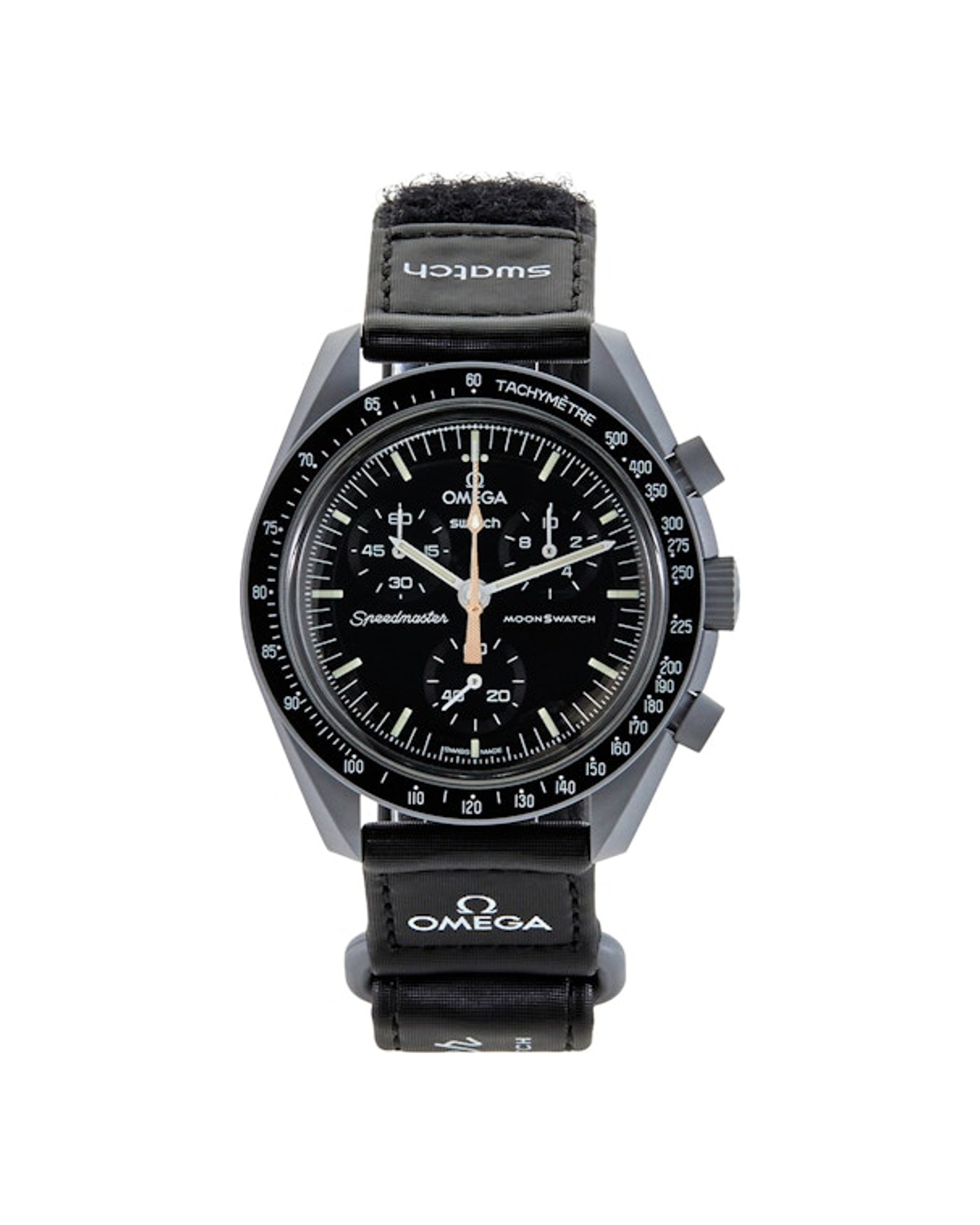 Swatch x Omega Bioceramic Moonswatch Mission To Moon Gold Barley Grain Pattern SO33M102-109