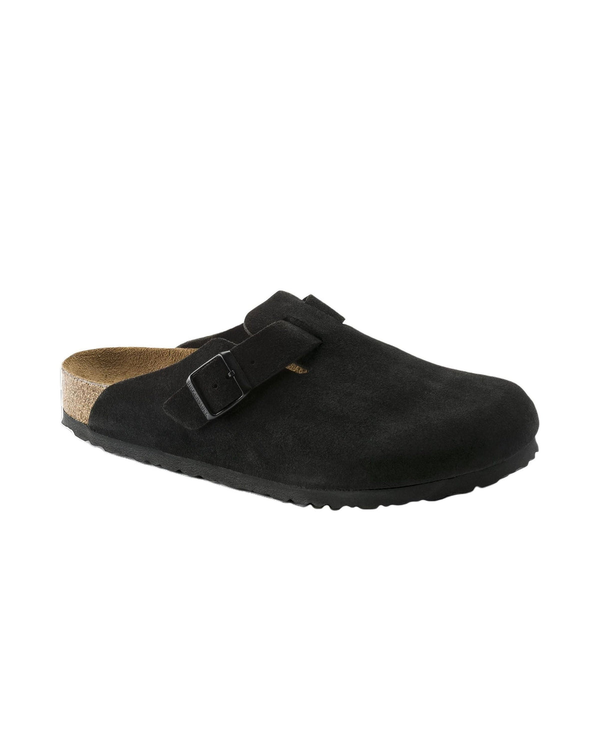 Birkenstock Boston Soft Footbed Suede Black