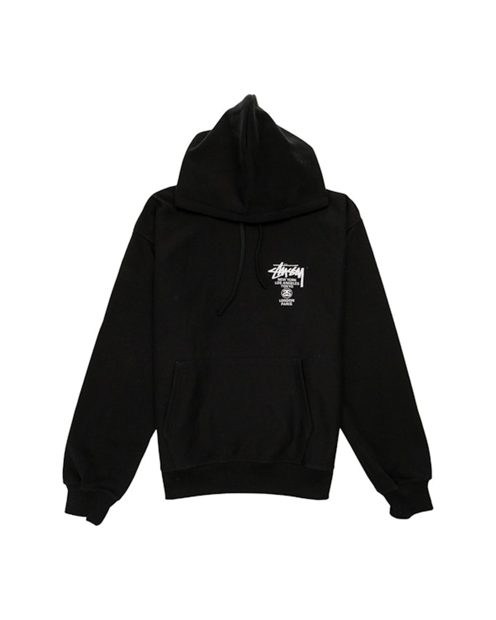 Stussy World Tour Hoodie Black