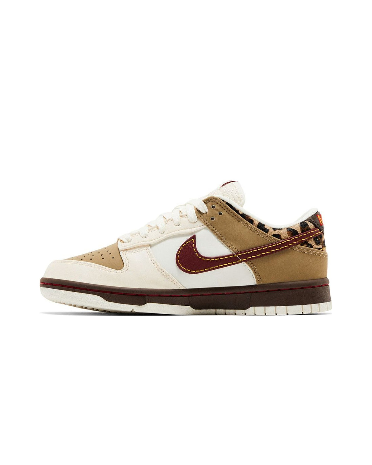Nike Dunk Low Retro Khaki Team Red Pearl White (Women's)