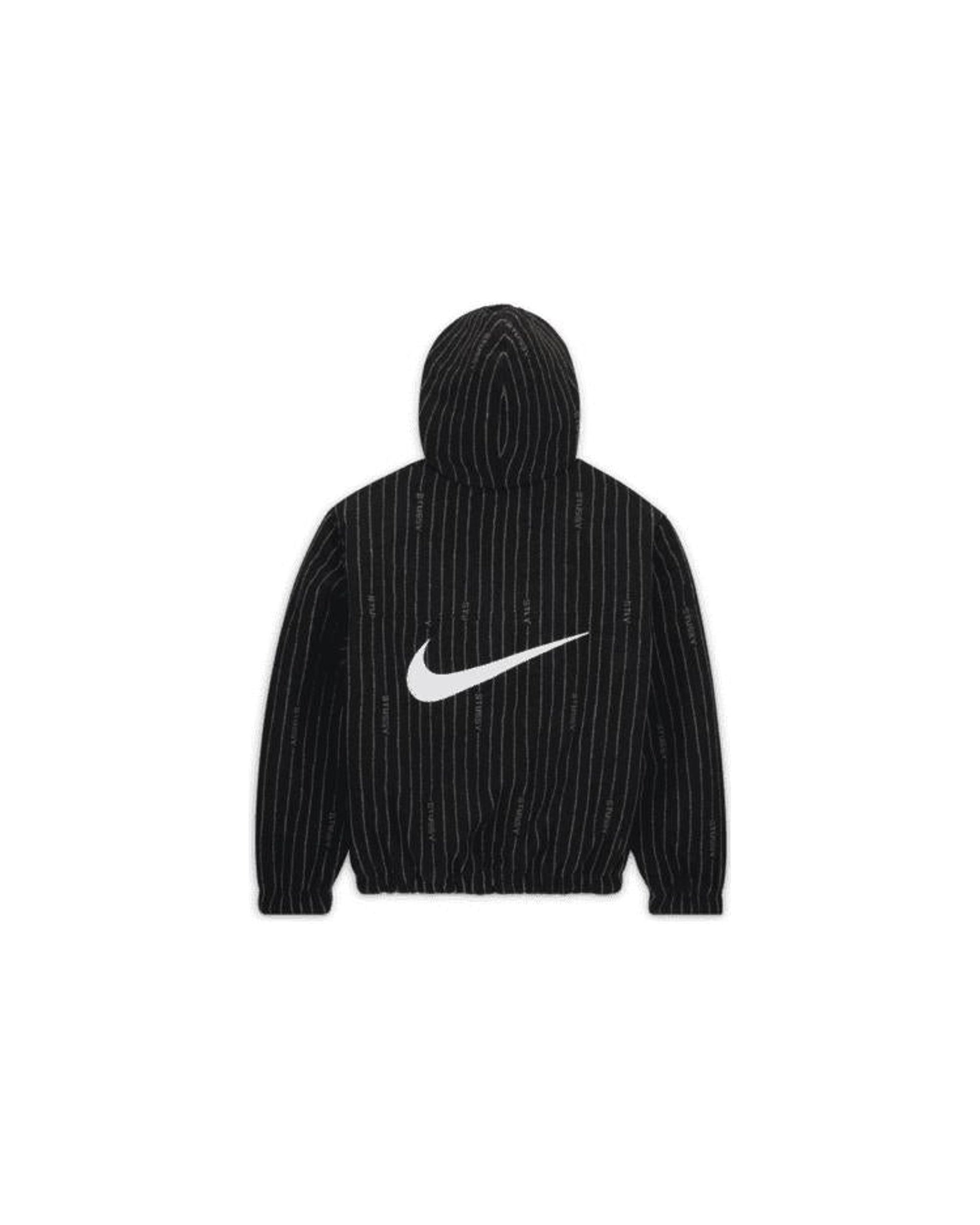Nike x Stussy Striped Wool Jacket Black