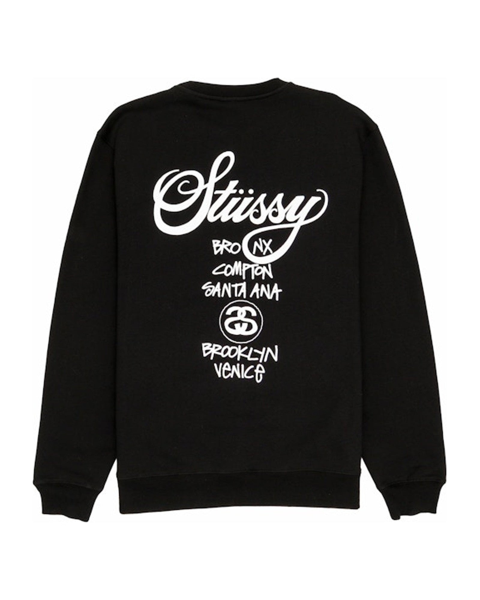 Stussy World Tour Crewneck Black