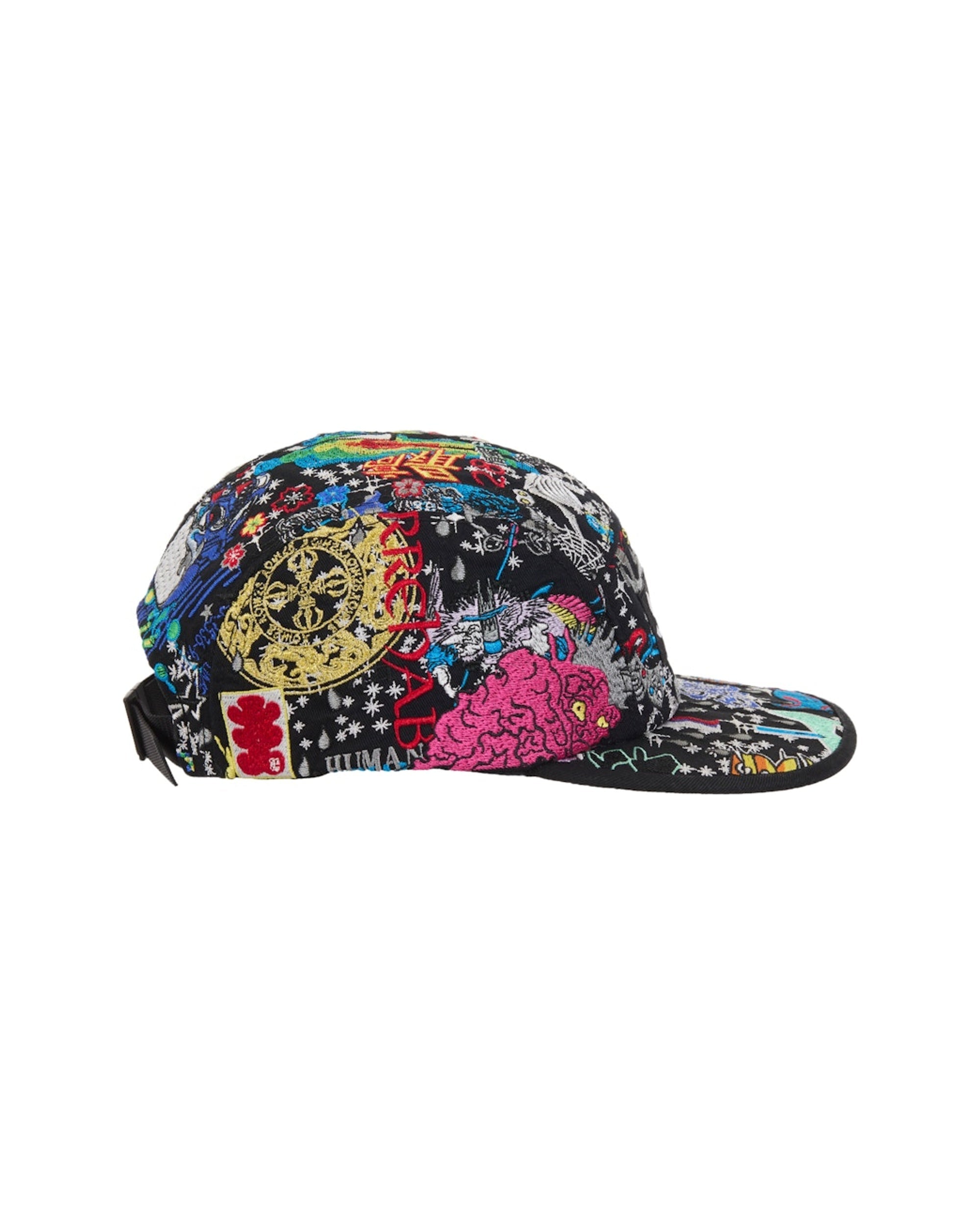 Supreme AOI Embroidered Camp Cap Black