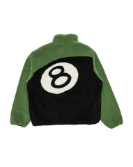 Stussy 8 Ball Sherpa Reversible Jacket Green