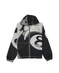 Stussy 8 Ball Beach Shell Jacket Grayscale