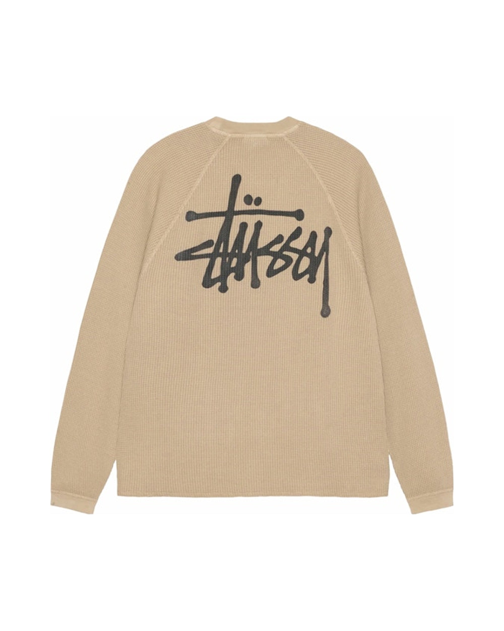 Stussy Raglan Thermal L/S Crew Sand