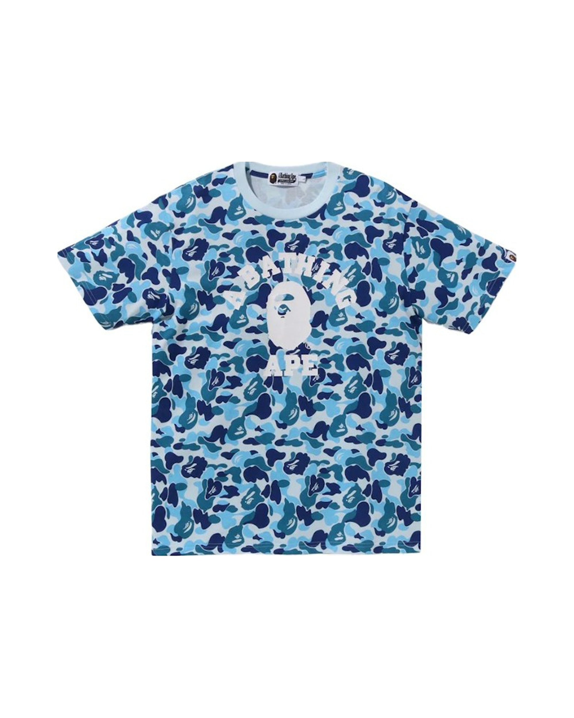 BAPE ABC Camo College Tee Blue