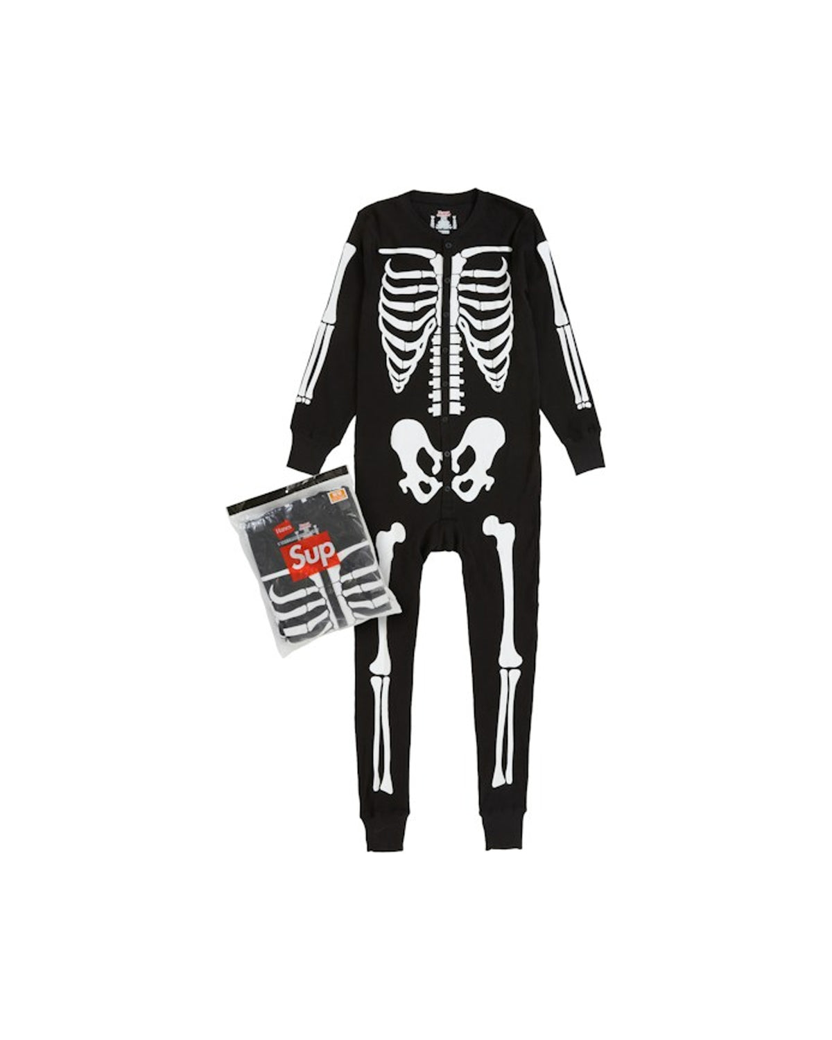 Supreme Hanes Bones Thermal Union Suit (1 Pack) Black