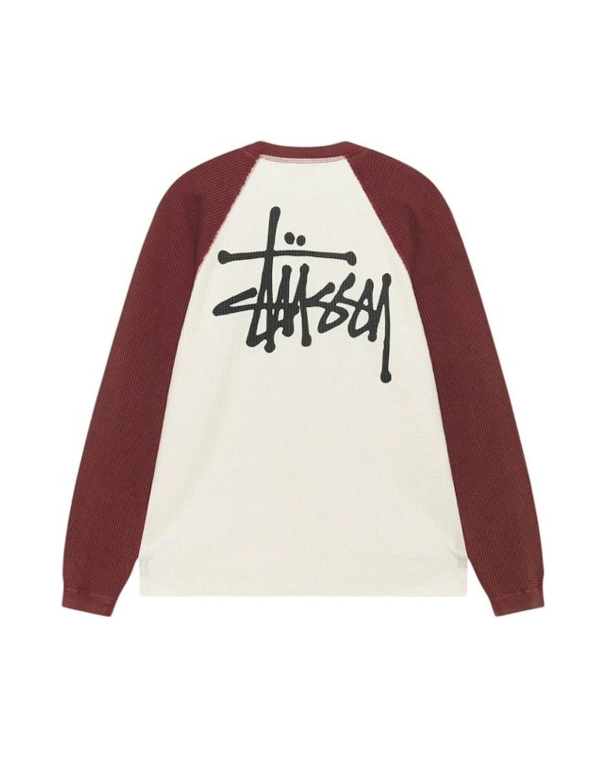 Stussy Thermal 2 Tone Raglan Shirt White