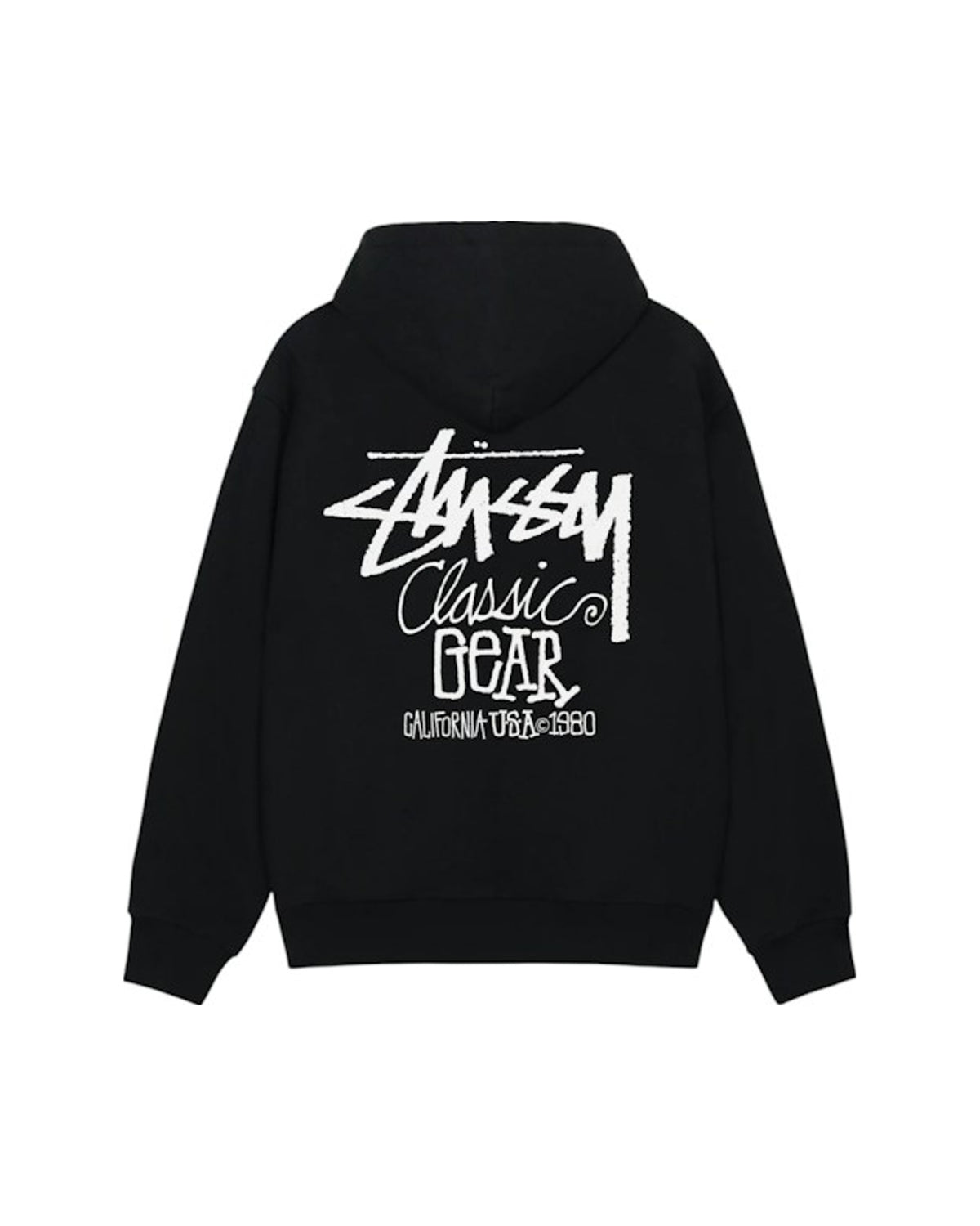 Stussy Classic Gear Hoodie Black