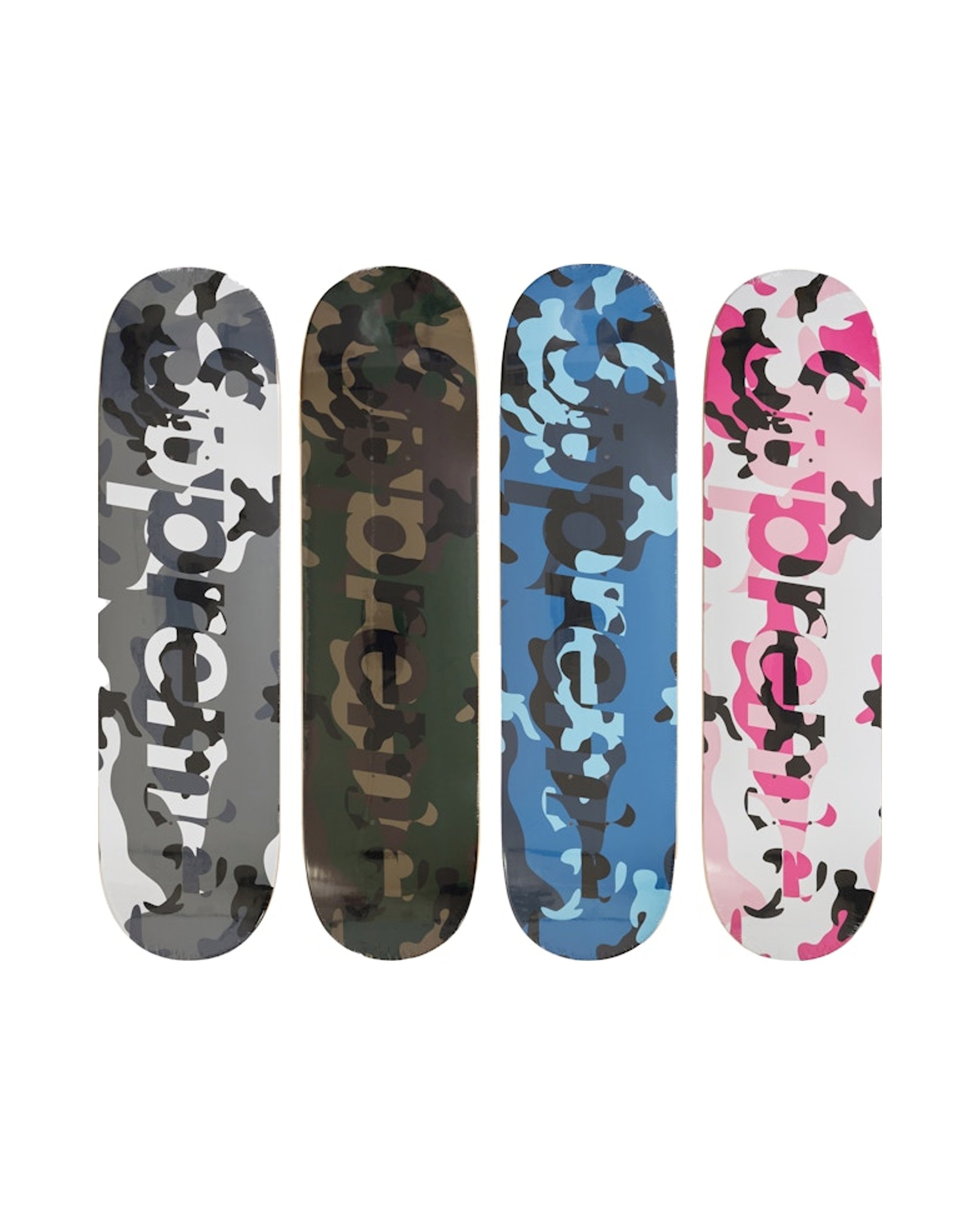 supreme camo logo skateboard Supreme Snow Camo Logo Skateboard Deck