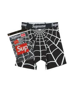 Supreme Hanes Spider-Man Boxer Briefs (2 Pack) Black