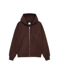 Stussy x Nike Stone Washed Fleece Zip Hoodie (FW25) Dark Cinder