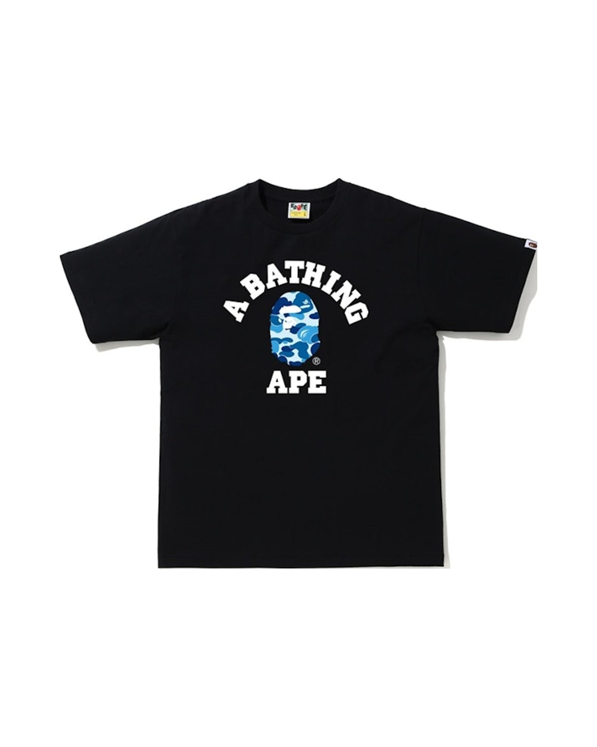 BAPE ABC Camo College Tee Black/Blue