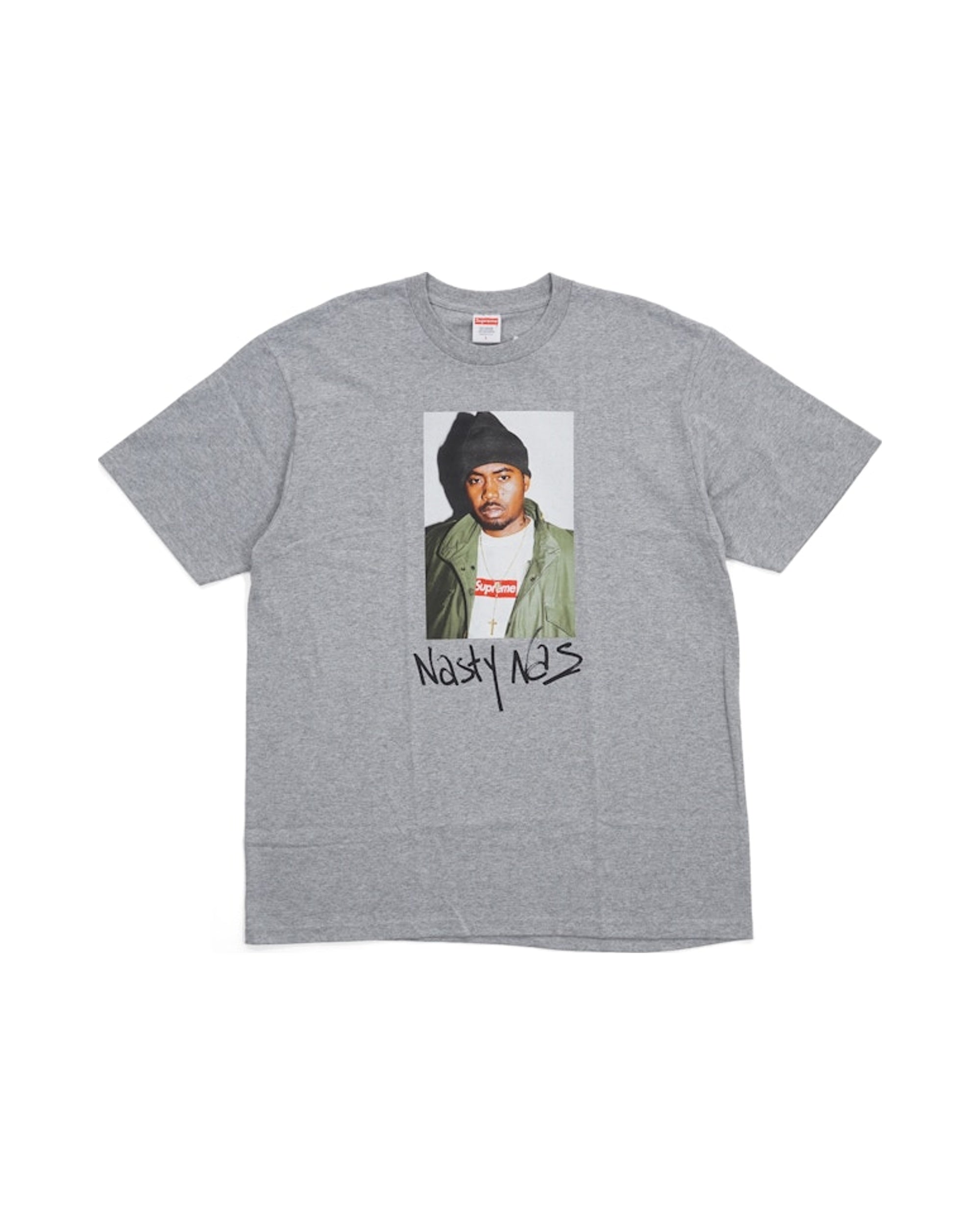 Supreme Nas Tee Heather Grey