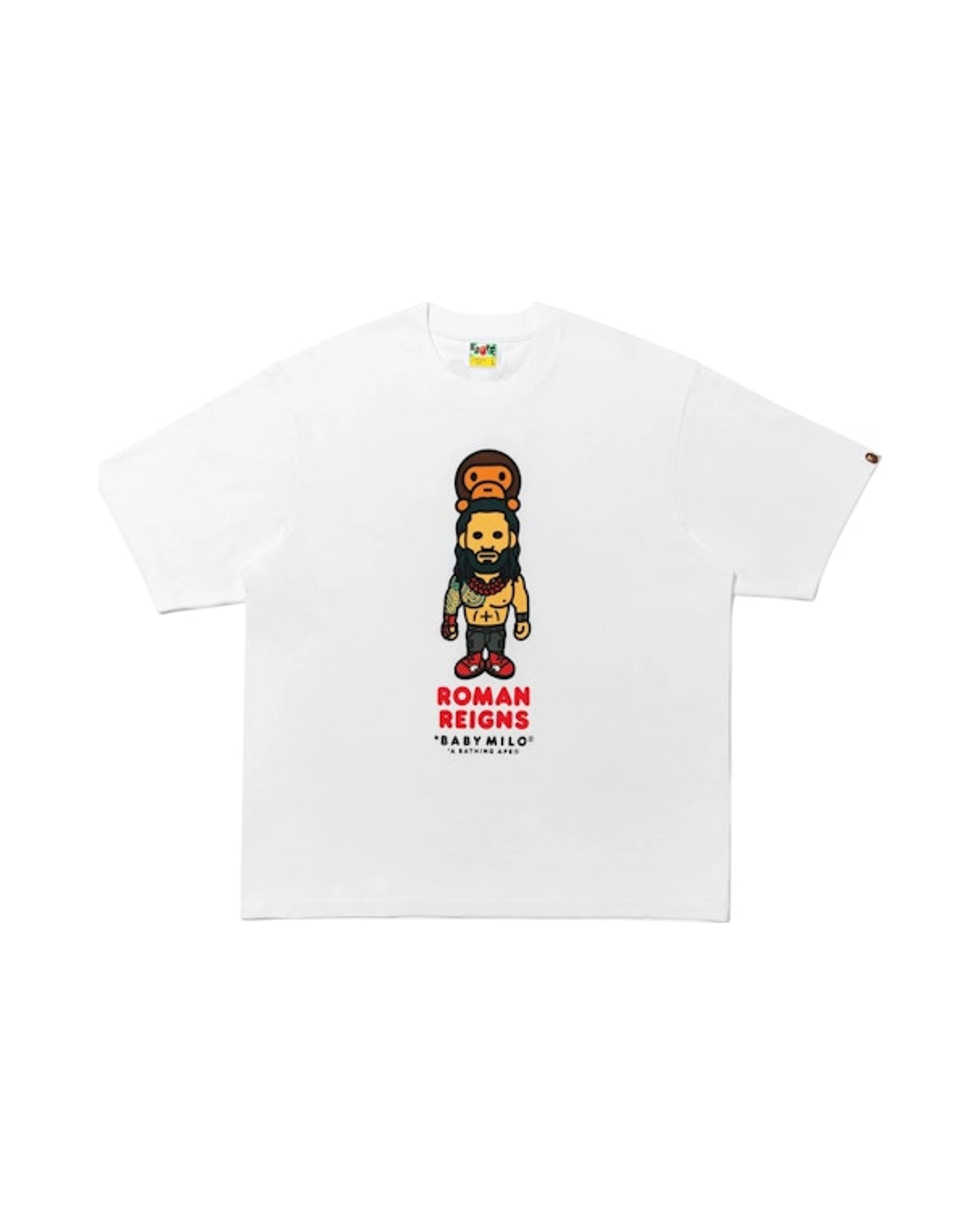 BAPE x Fanatics x WWE Roman Reigns Baby Milo Relaxed Fit Tee White