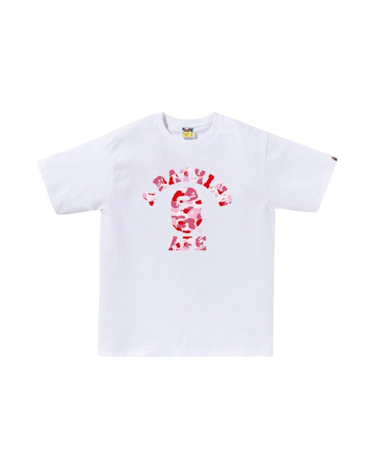 BAPE ABC Camo College (SS25) Tee White/Pink
