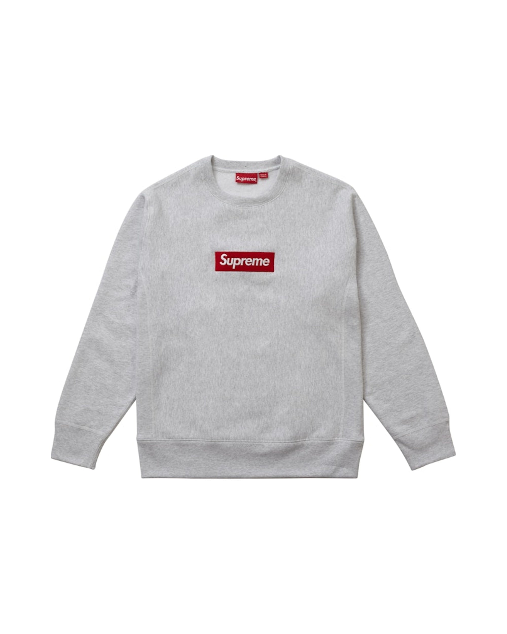 Supreme Box Logo Crewneck (FW18) Ash Grey