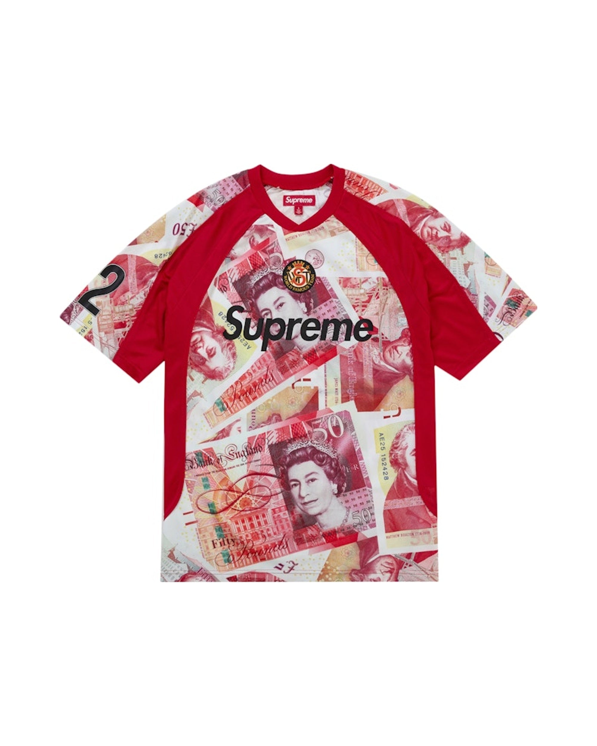 Supreme Pounds Soccer Jersey Red