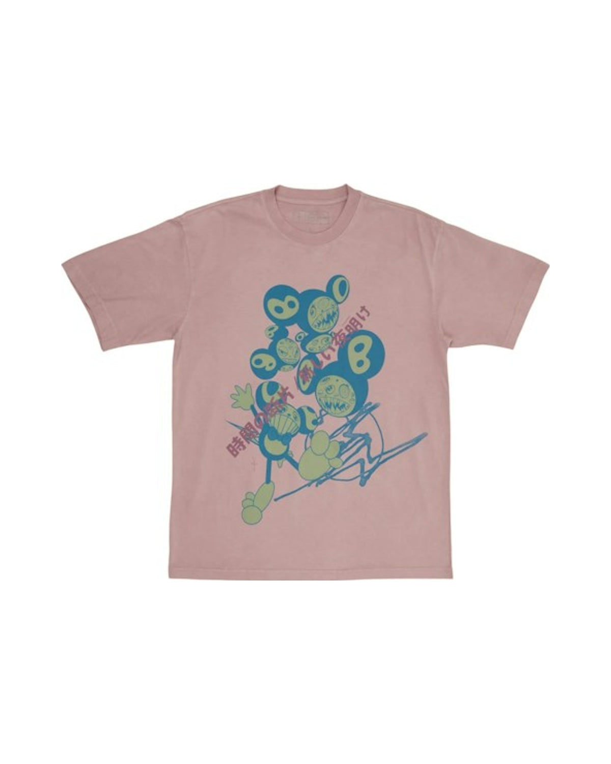 Travis Scott Cactus Jack x Fragment x Takashi Murakami The Dawn Tee Pink
