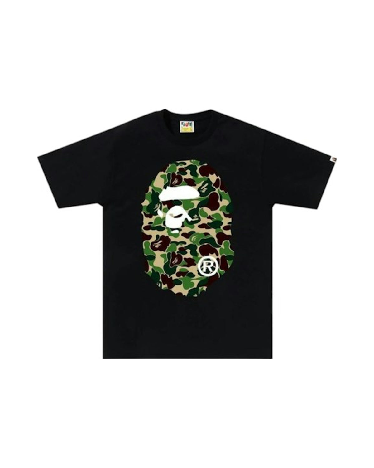 BAPE ABC Camo Big Ape Head Tee Black/Green