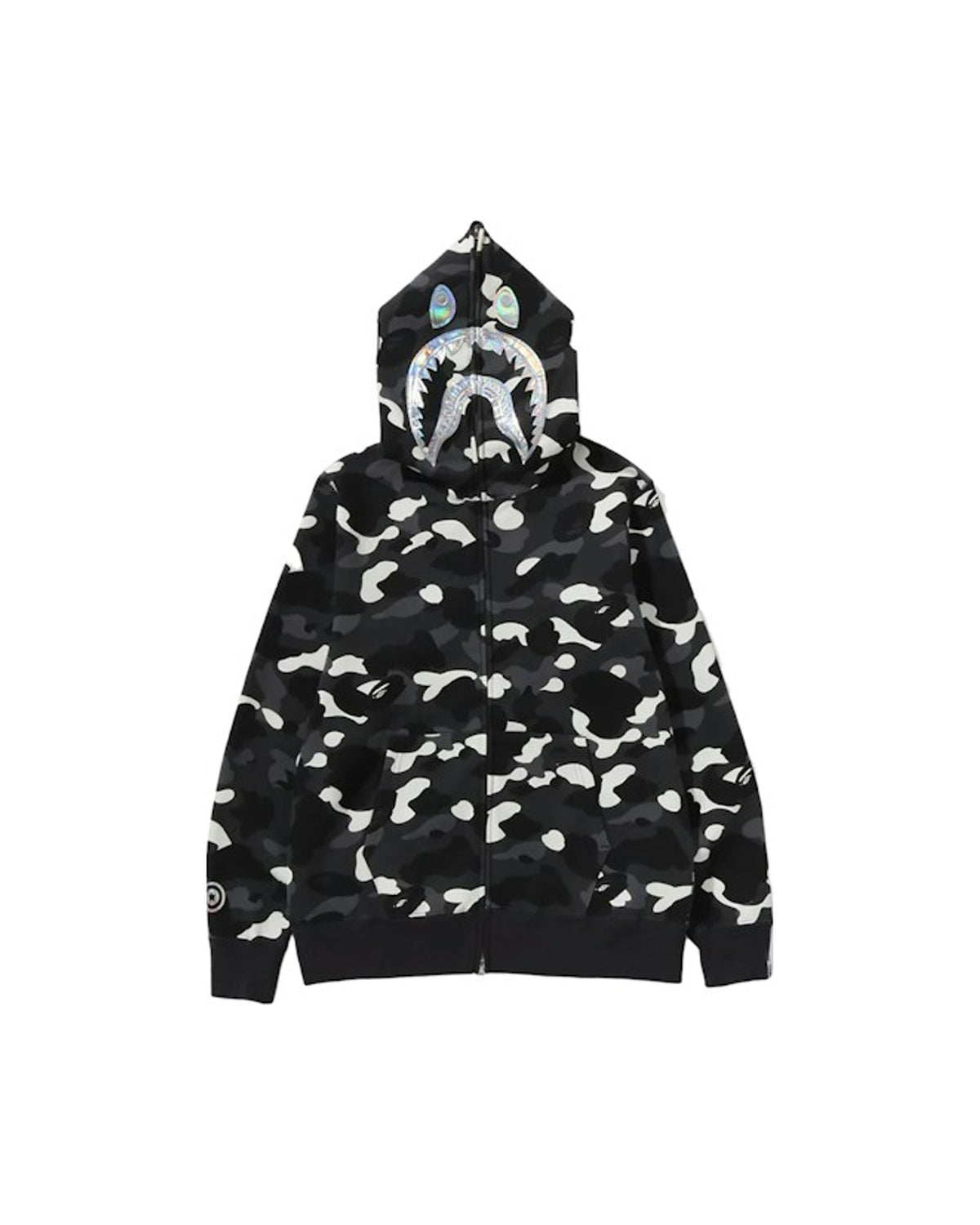 BAPE City Camo Shark Full Zip Hoodie (SS24) Black