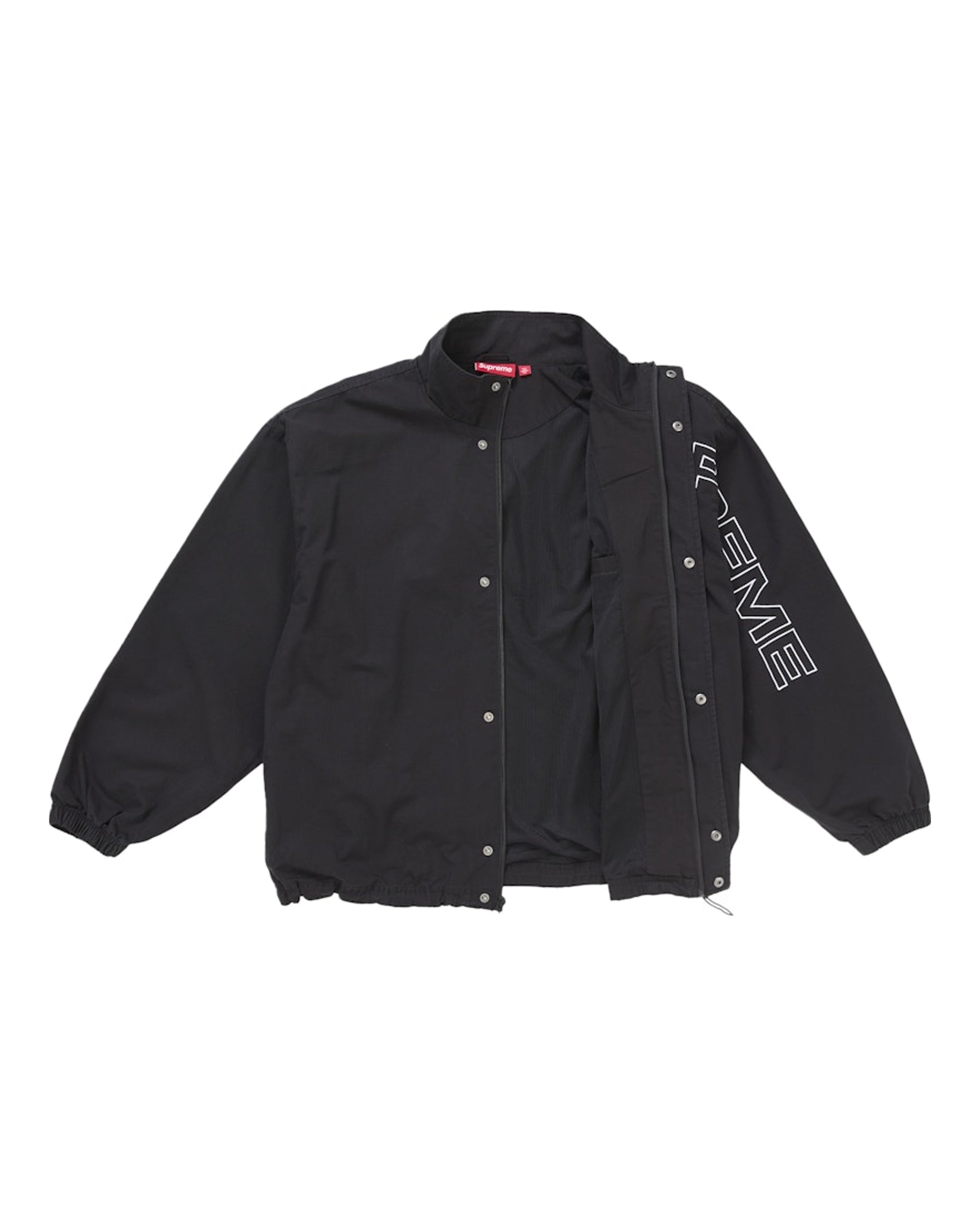 Supreme Spellout Ripstop Track Jacket Black