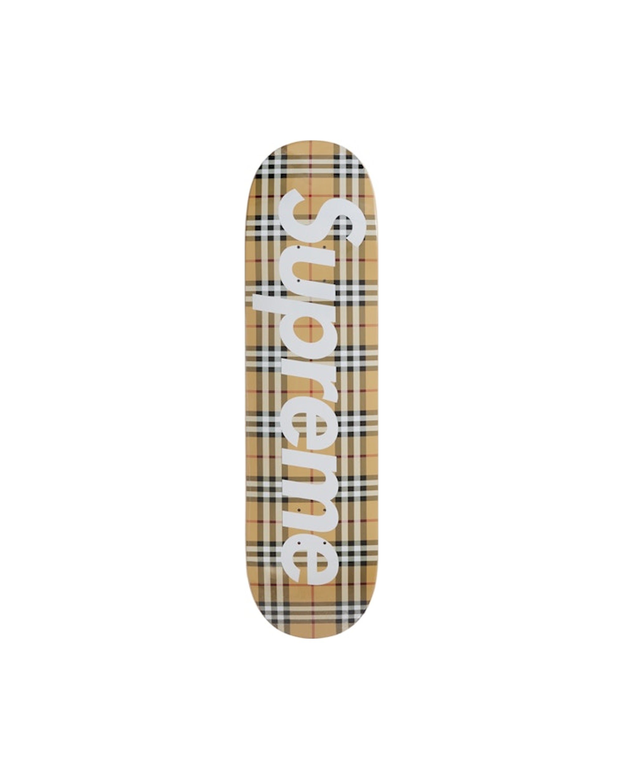 Supreme x Burberry Skateboard Deck Beige
