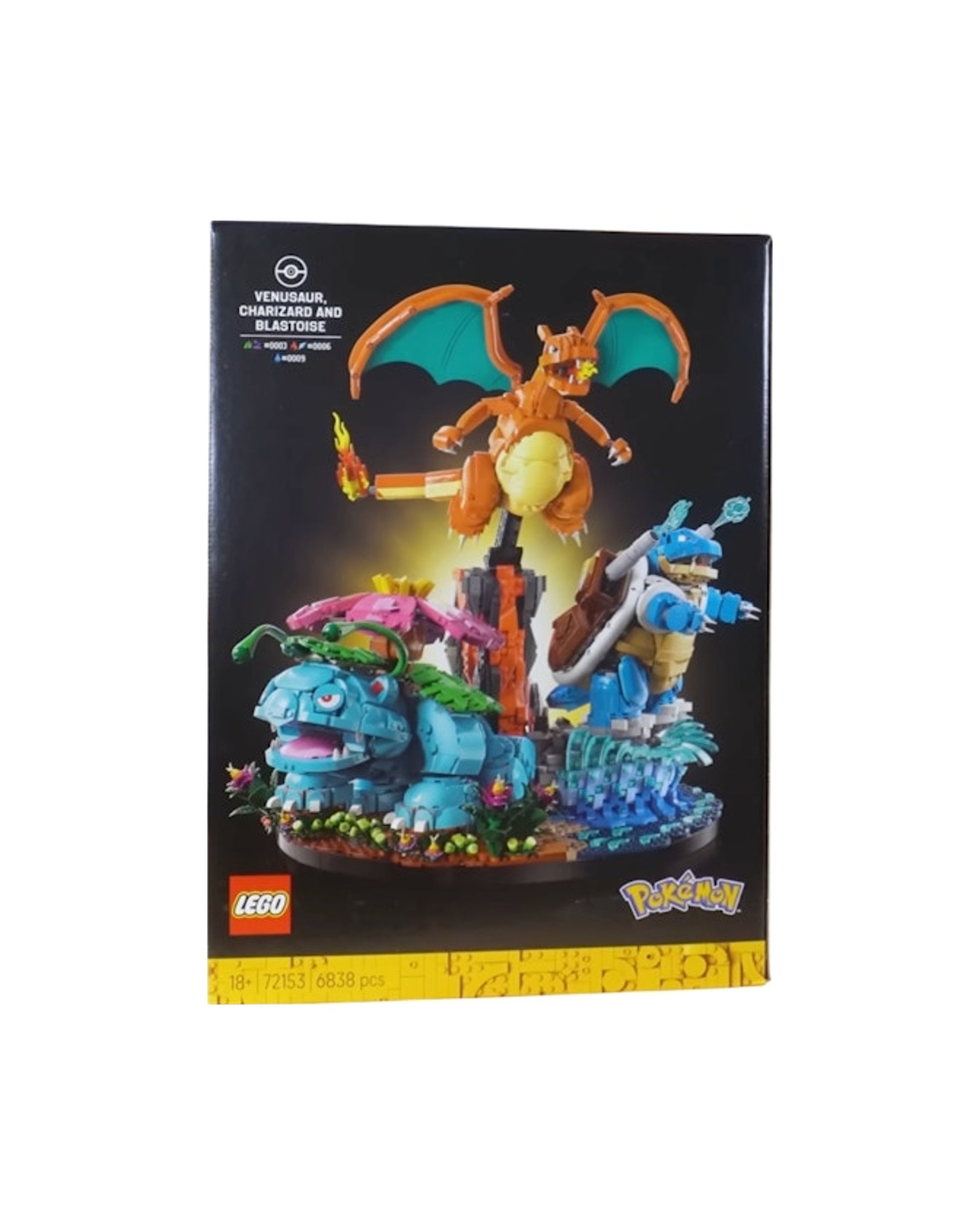 LEGO Pokemon Venusaur Charizard and Blastoise Set #72153