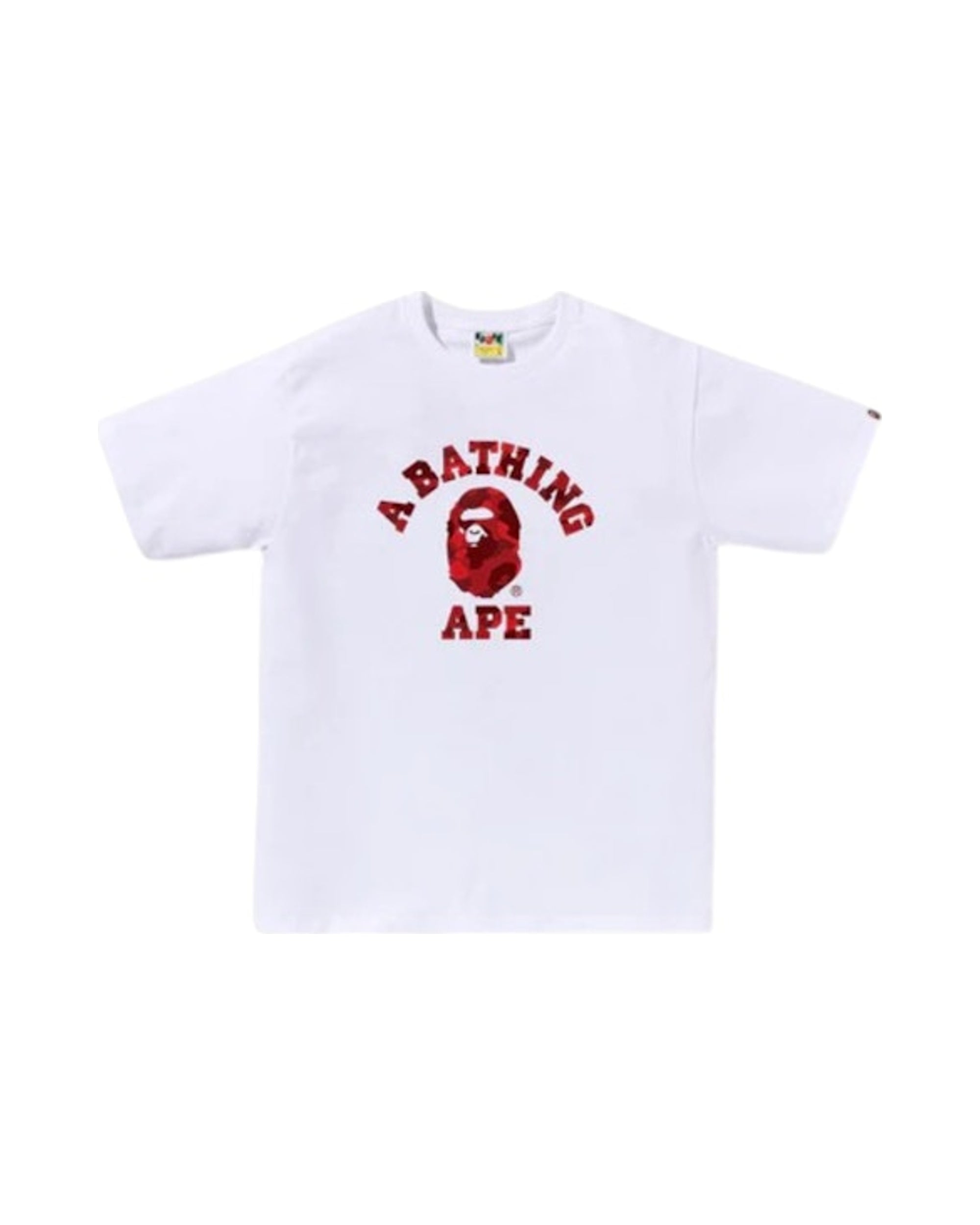 BAPE Color Camo College Tee (FW25) White Red