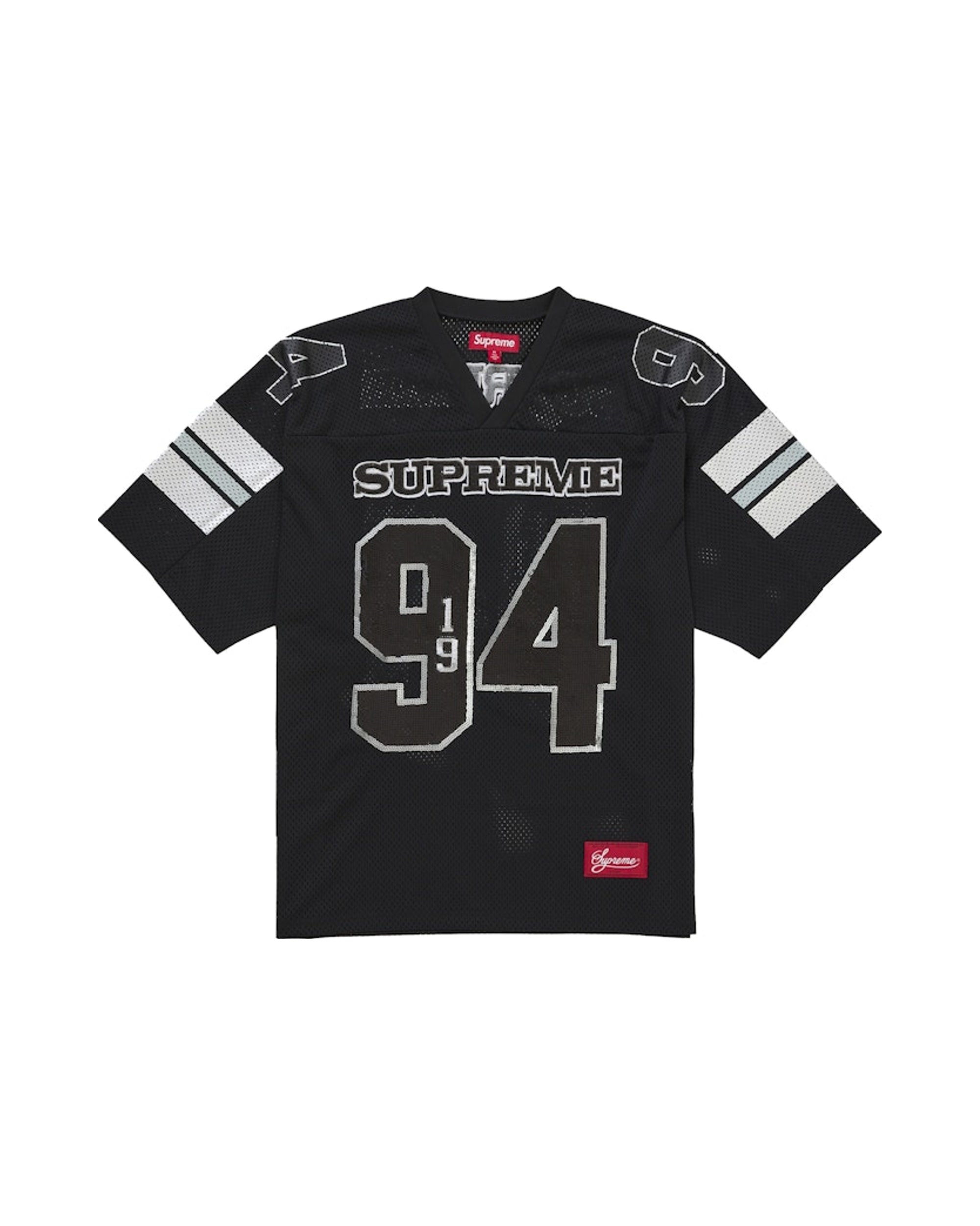 Supreme Sequin Football Jersey Black | STREET BILL