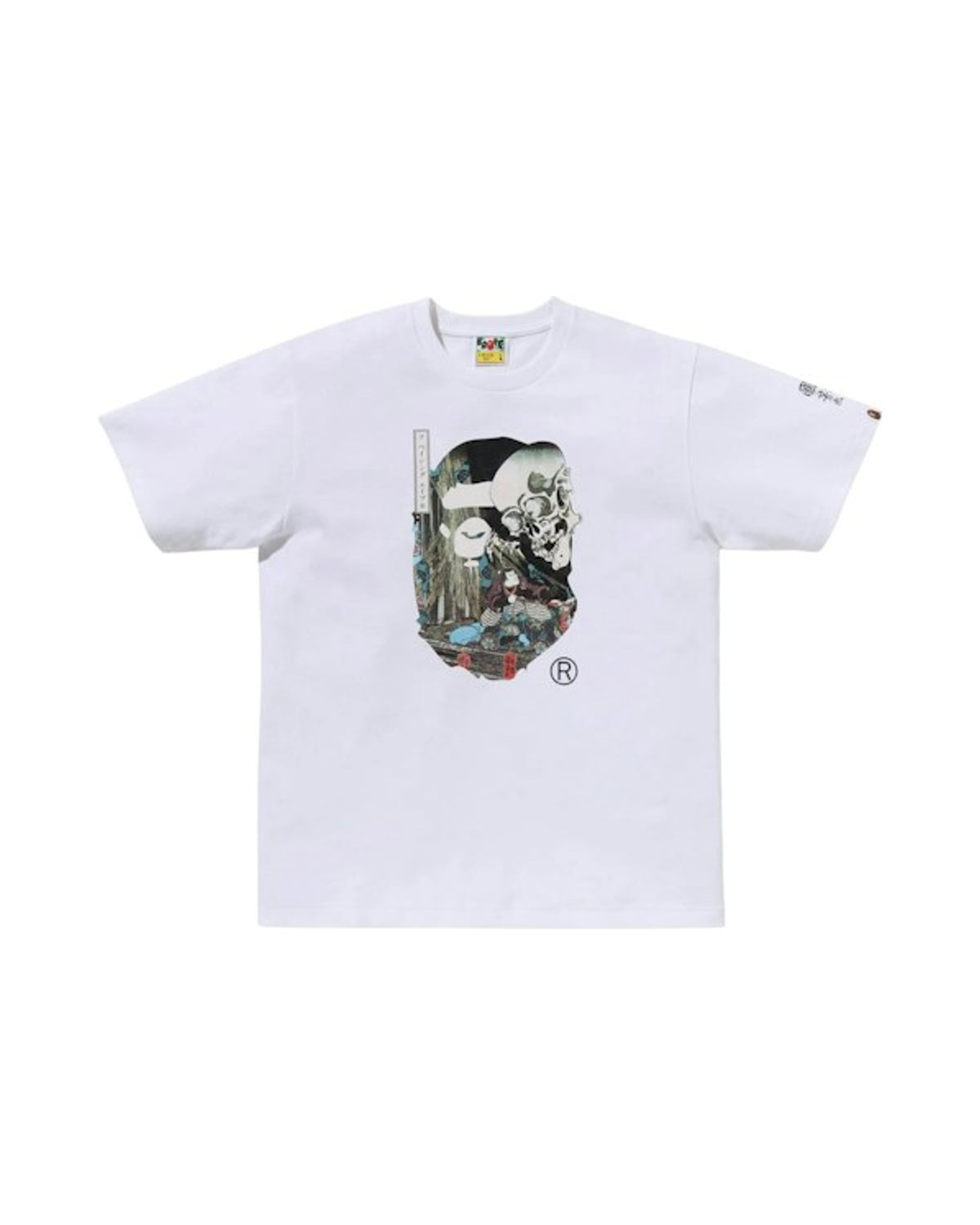 BAPE x Ukiyo-E Ape Head III Tee White