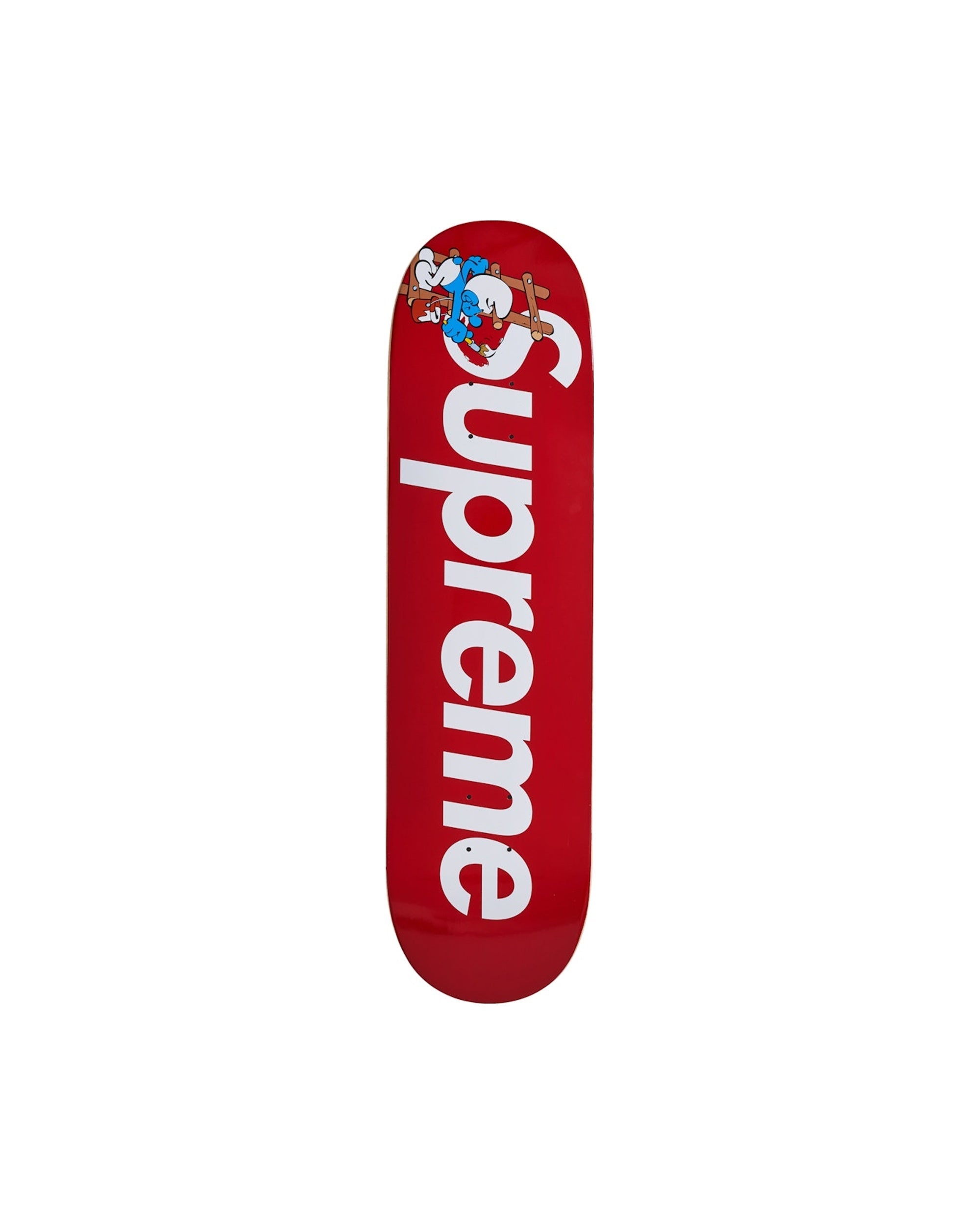 Supreme Smurfs Skateboard Red