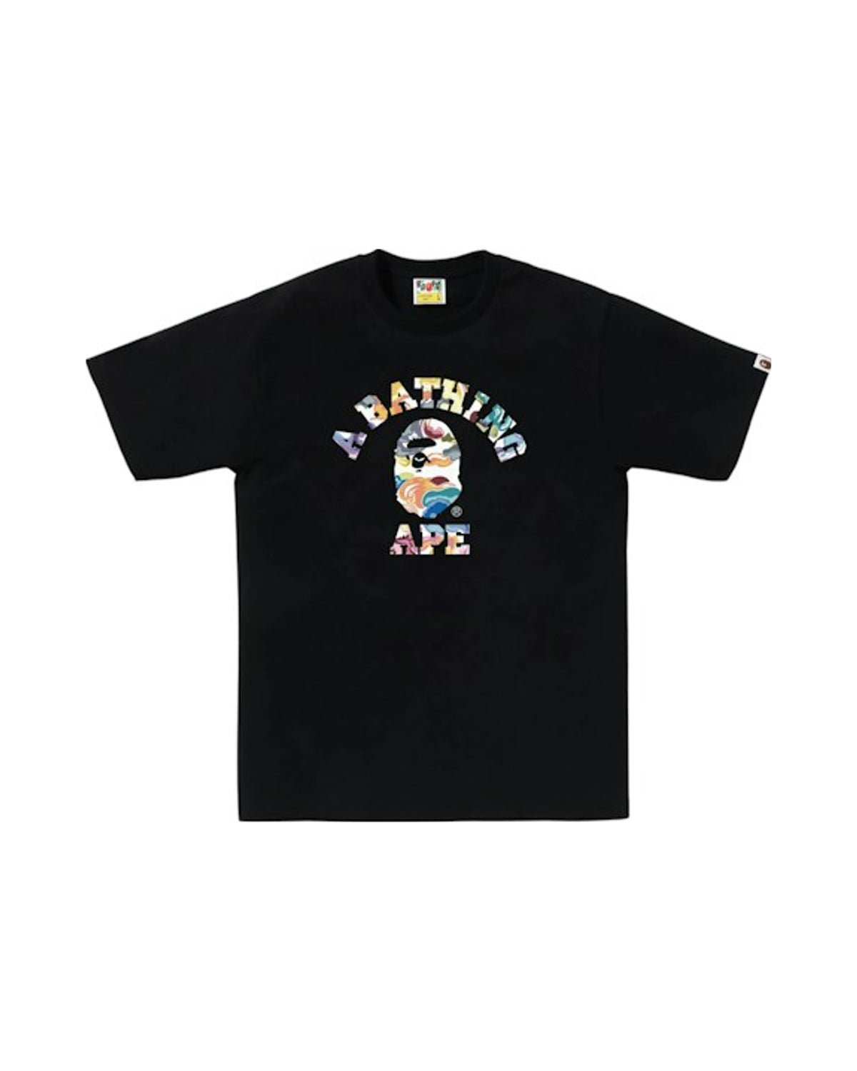 BAPE Art Camo College Tee Black