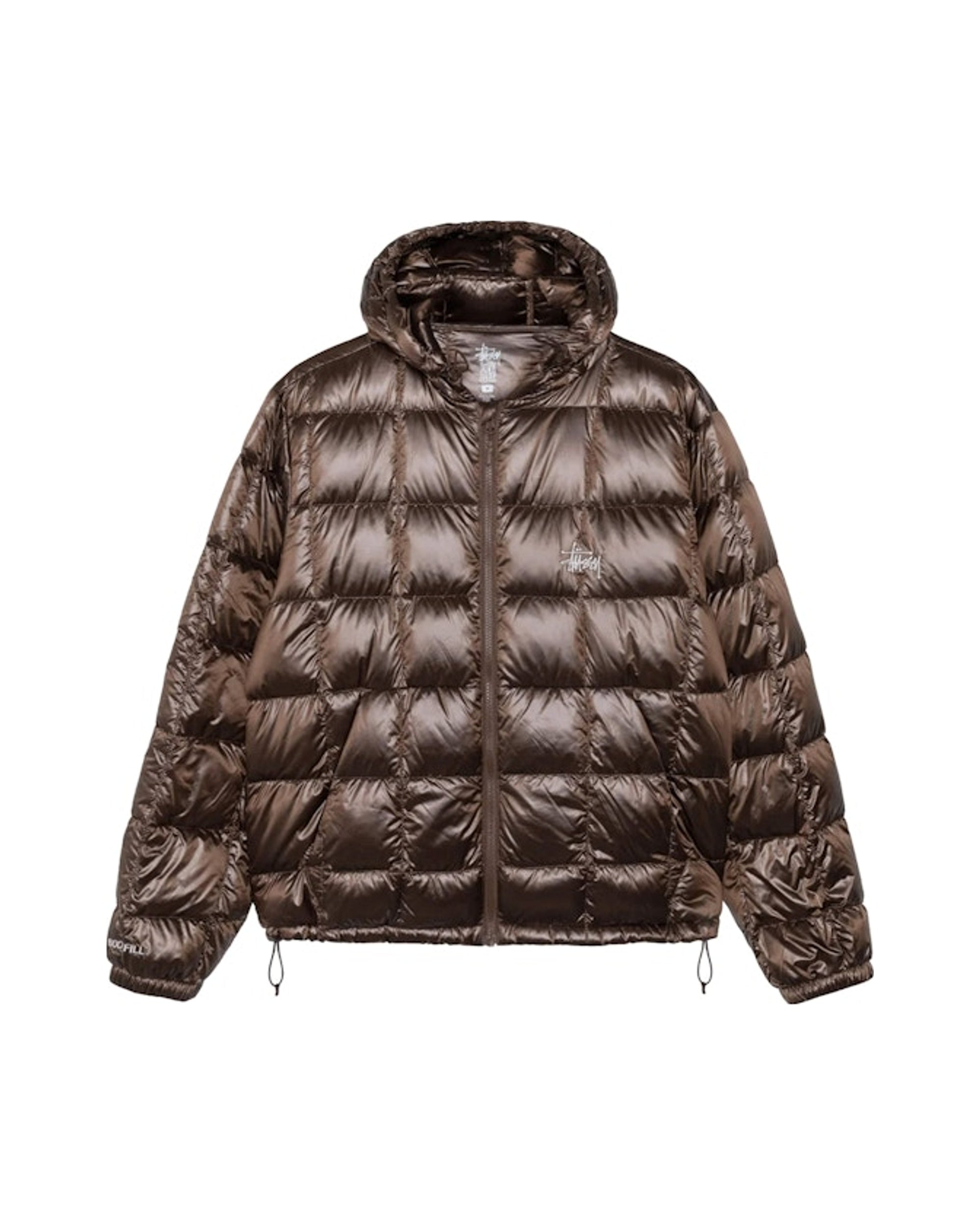 Stussy Midweight Hooded Puffer Brown
