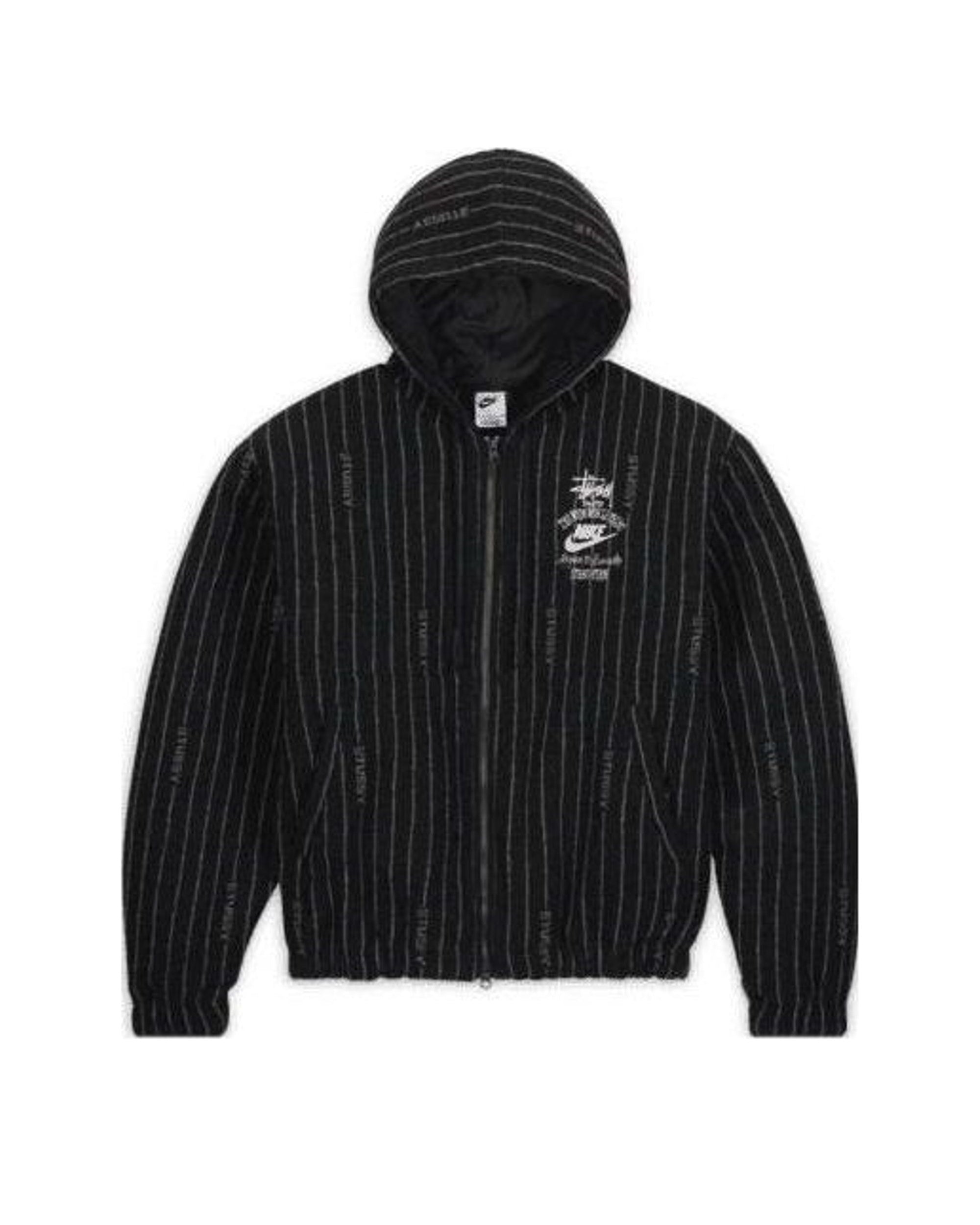 Nike x Stussy Striped Wool Jacket Black | STREET BILL