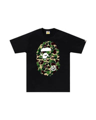 BAPE ABC Camo Big Ape Head Tee Black/Green
